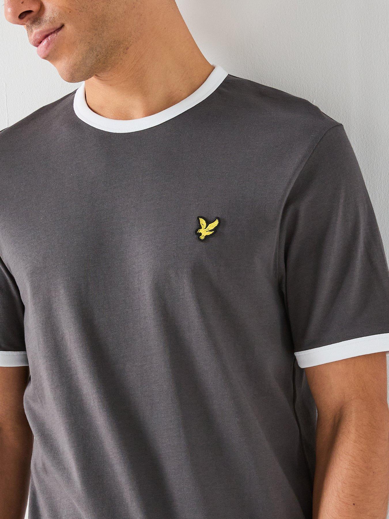Image 5 of 5 of Lyle & Scott Lyle &amp; Scott Ringer T-shirt -grey