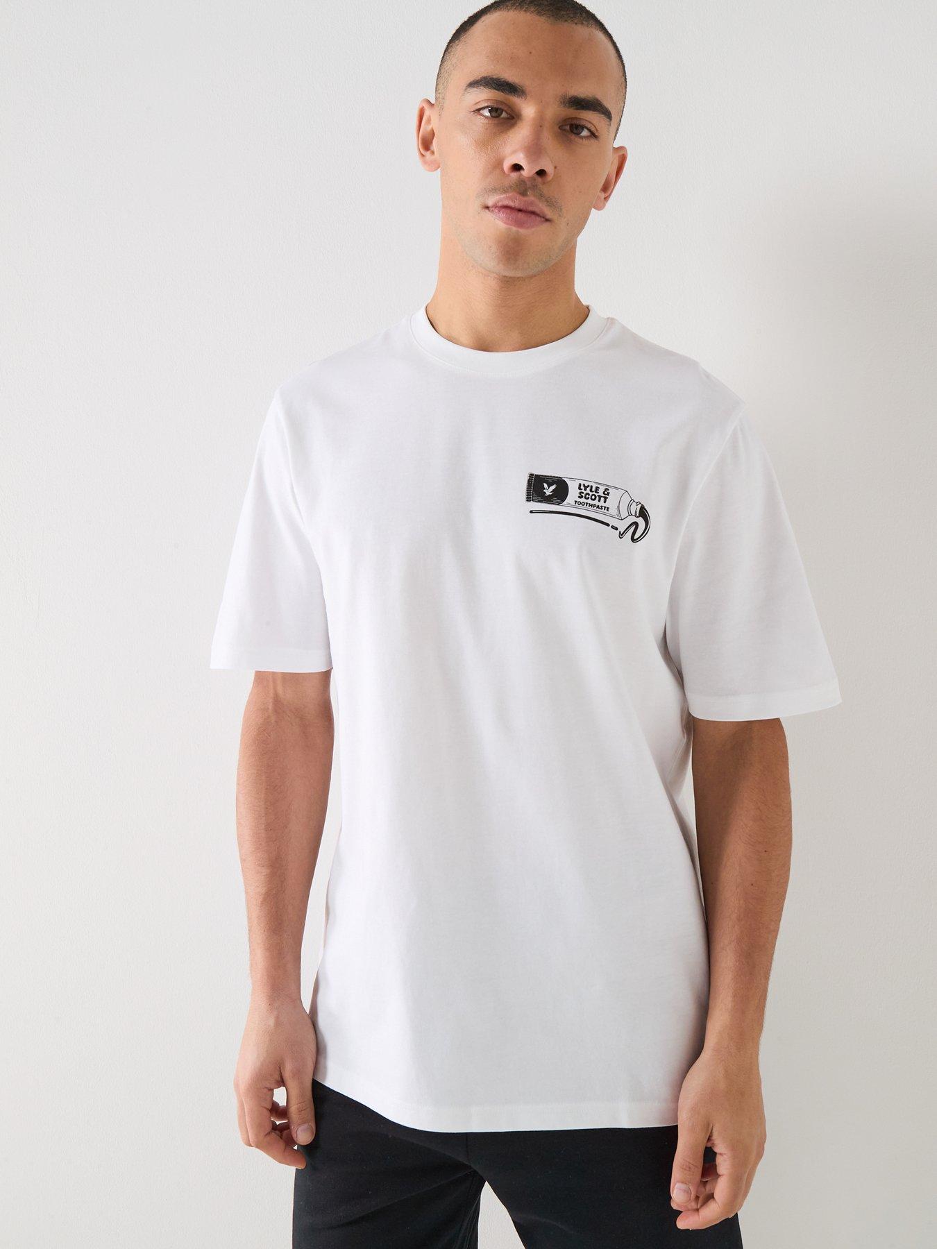 Image 2 of 6 of Lyle & Scott Toothpaste Graphic T-Shirt - White