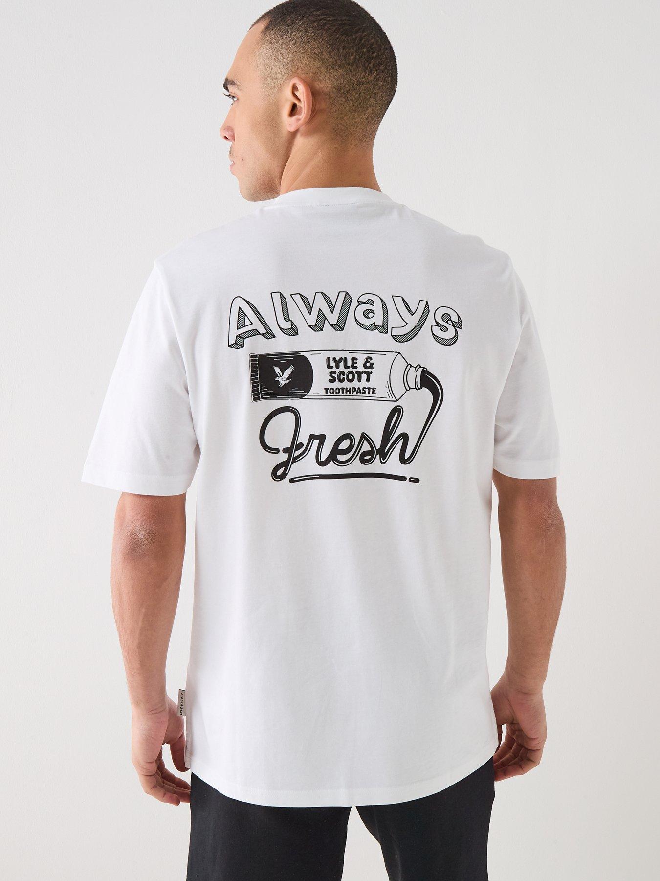 Image 5 of 6 of Lyle & Scott Toothpaste Graphic T-Shirt - White