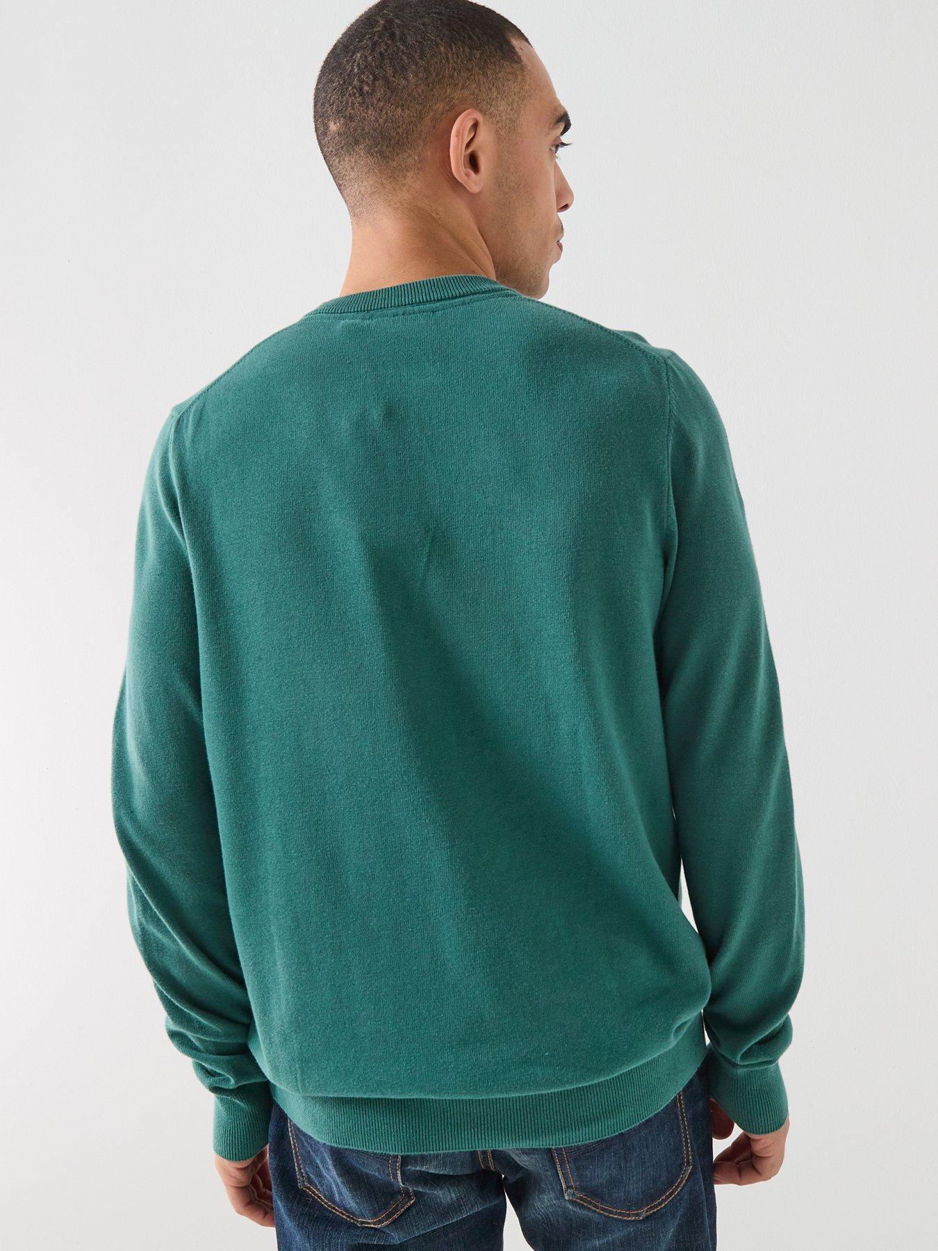 lyle-scott-lyle-amp-scott-cotton-crew-knitted-jumper-greenstillFront