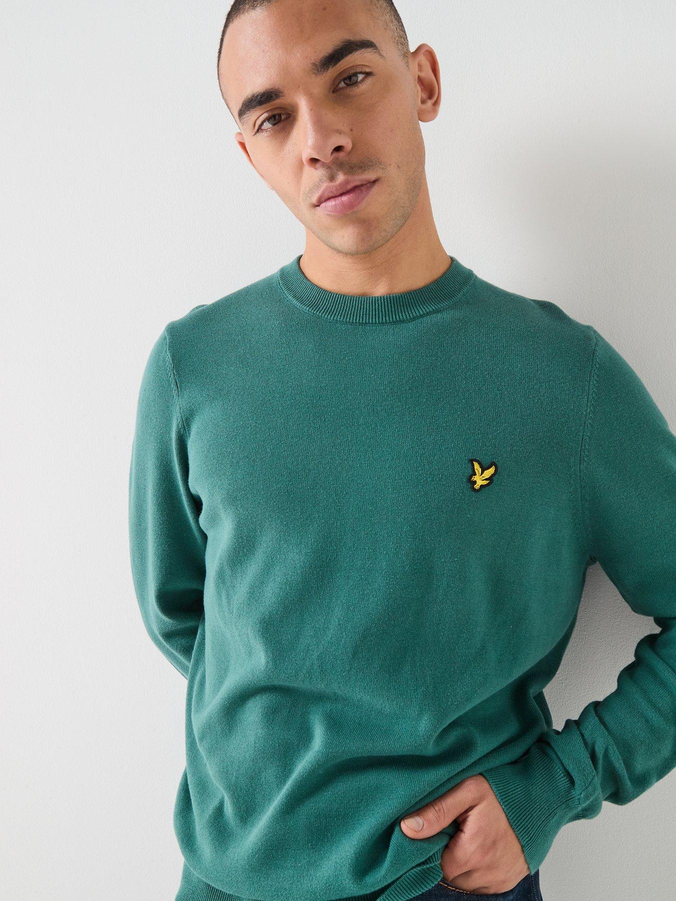 lyle-scott-lyle-amp-scott-cotton-crew-knitted-jumper-greenoutfit