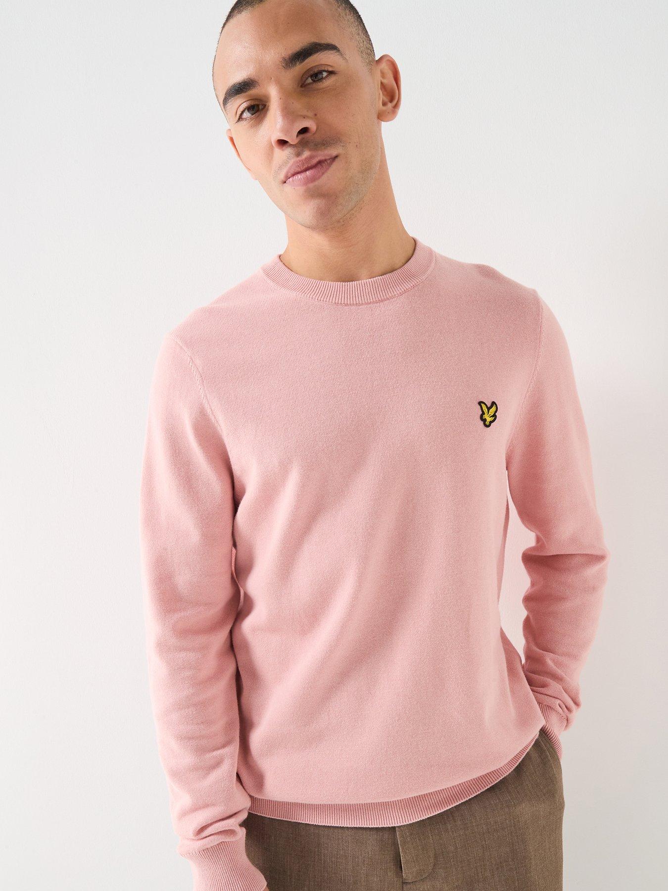 lyle-scott-cotton-crew-knitted-jumper-pinkfront