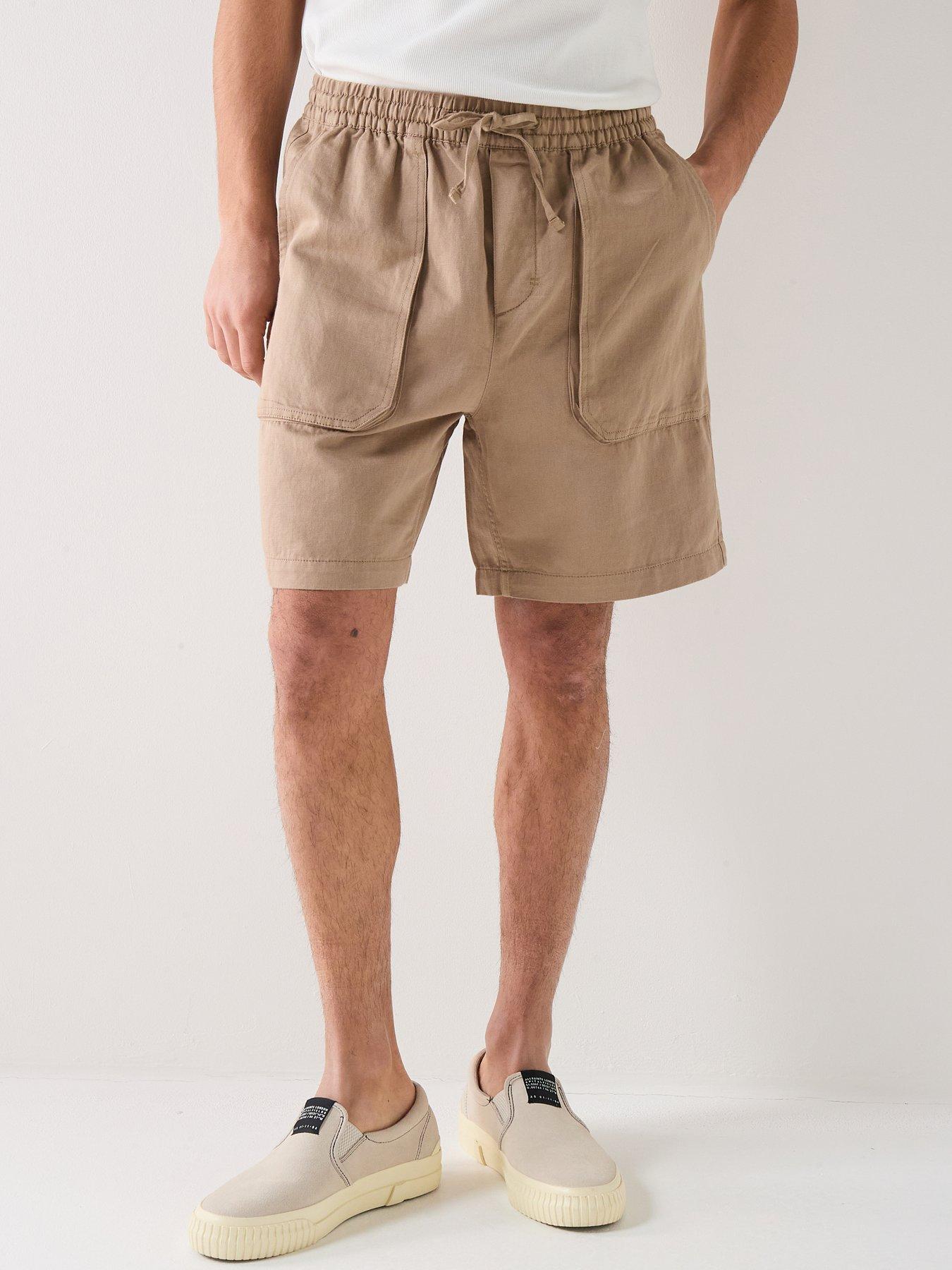 Lyle & Scott Lyle  &  Scott Linen Shorts -beige