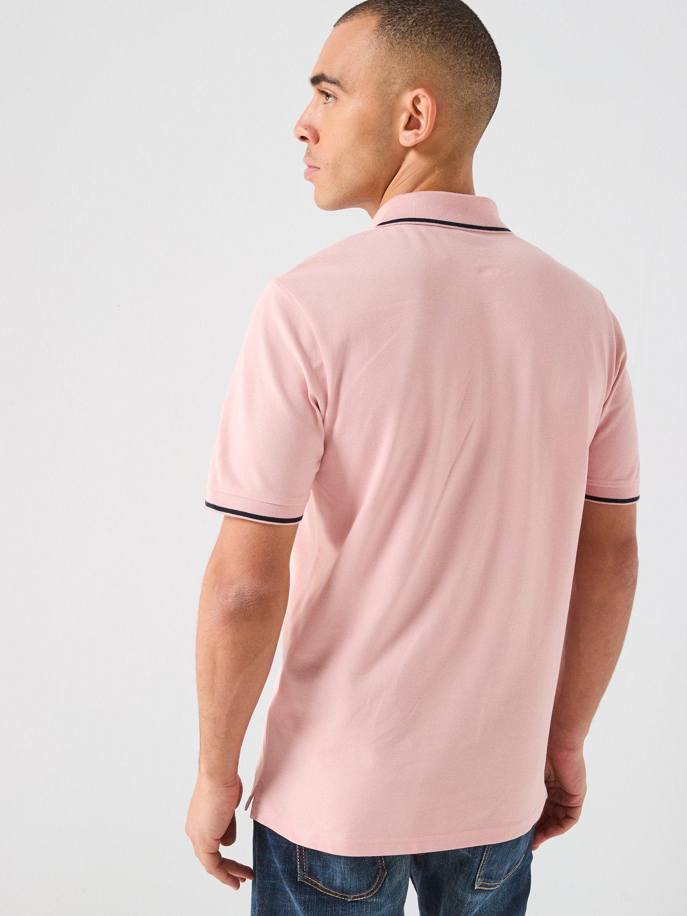 lyle-scott-lyle-amp-scott-tipped-polo-shirt--pinkstillFront