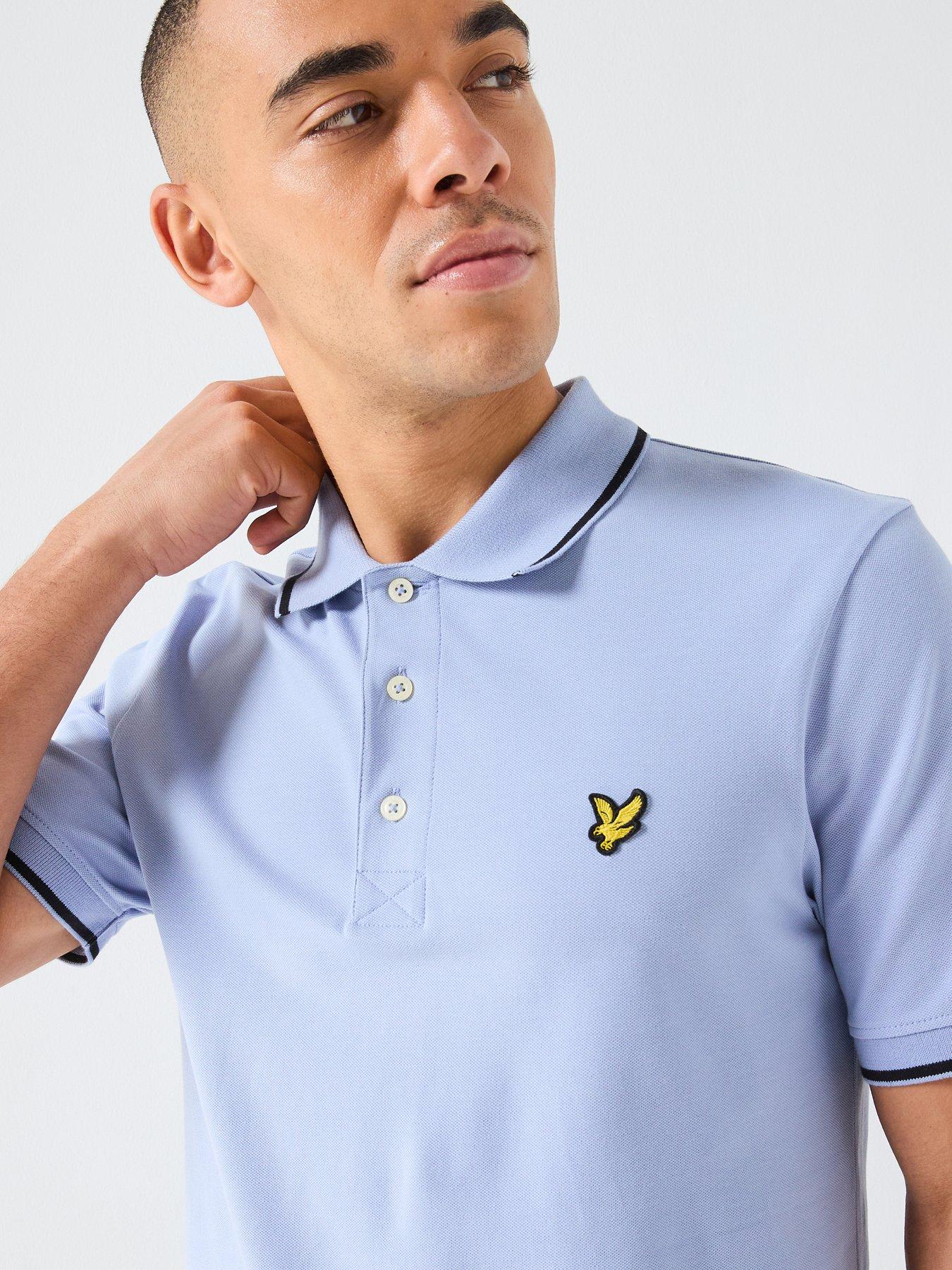lyle-scott-tipped-polo-shirt-blueoutfit