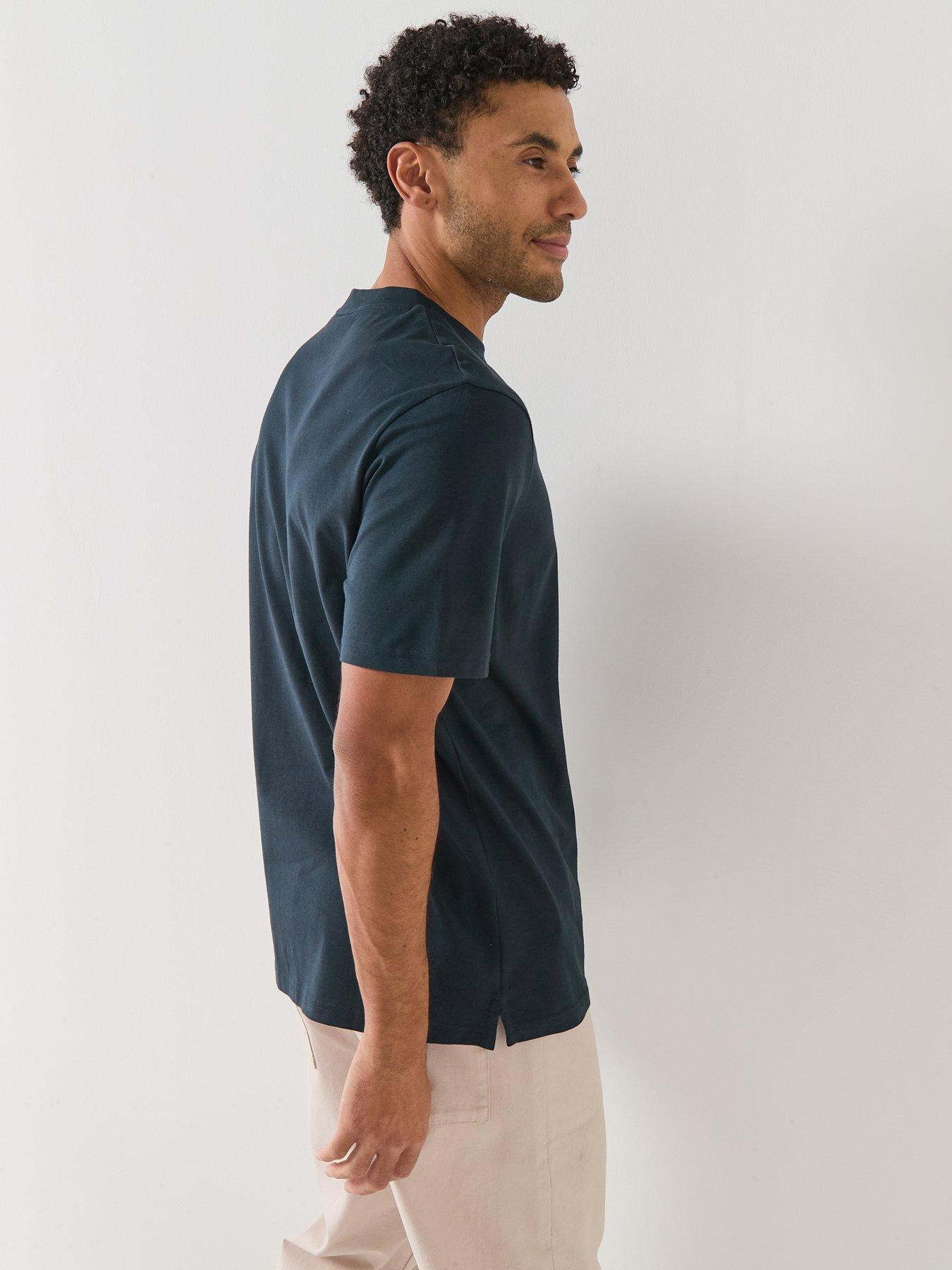 lyle-scott-oversized-t-shirt-navystillFront