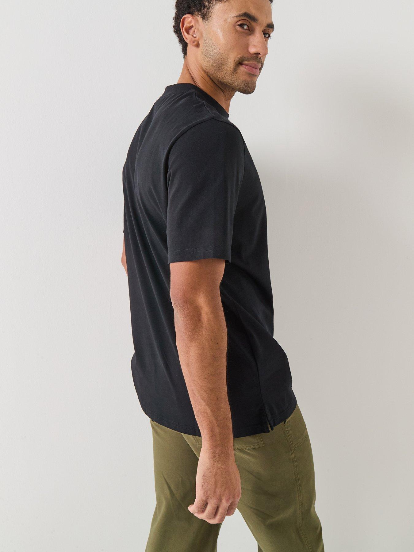 lyle-scott-oversized-t-shirt-blackstillFront