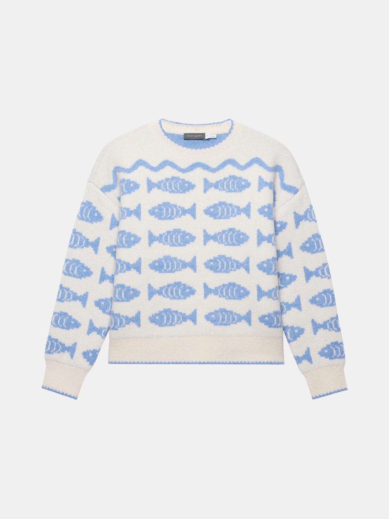 mint-velvet-blue-fish-jaquard-knit-jumper-whitedetail