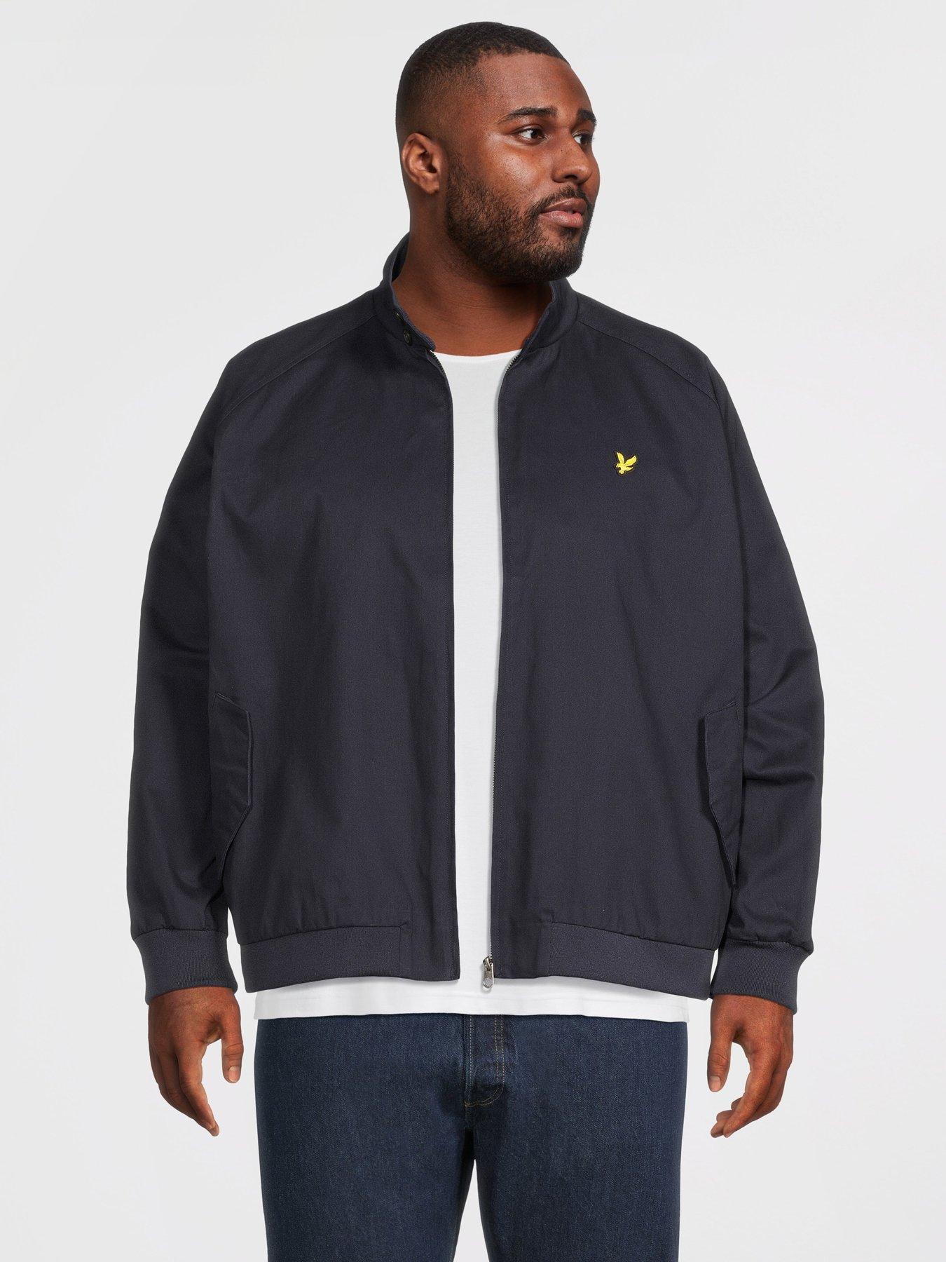lyle-scott-big-tall-cotton-blend-harrington-jacket-navyfront