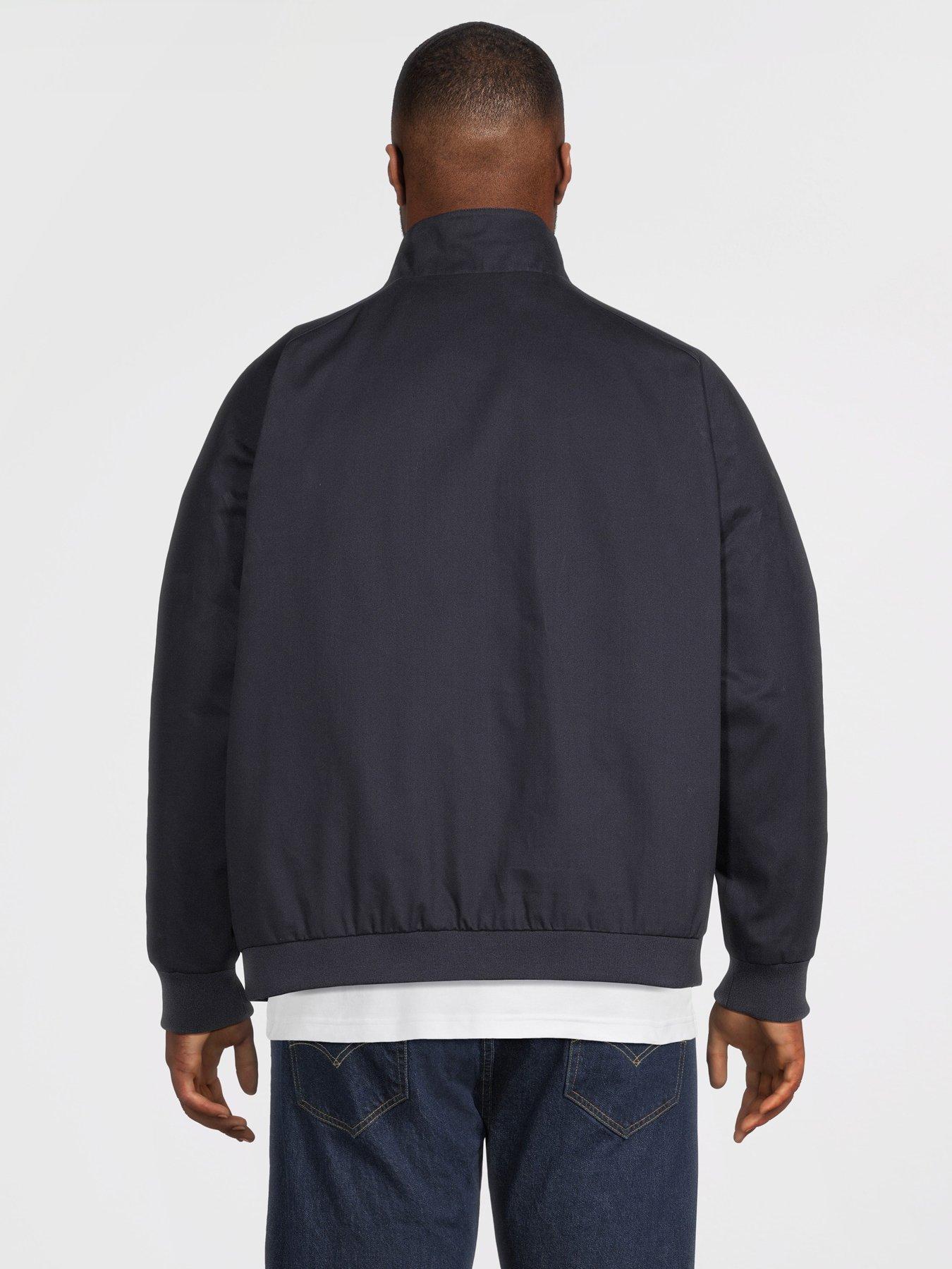 lyle-scott-big-tall-cotton-blend-harrington-jacket-navystillFront