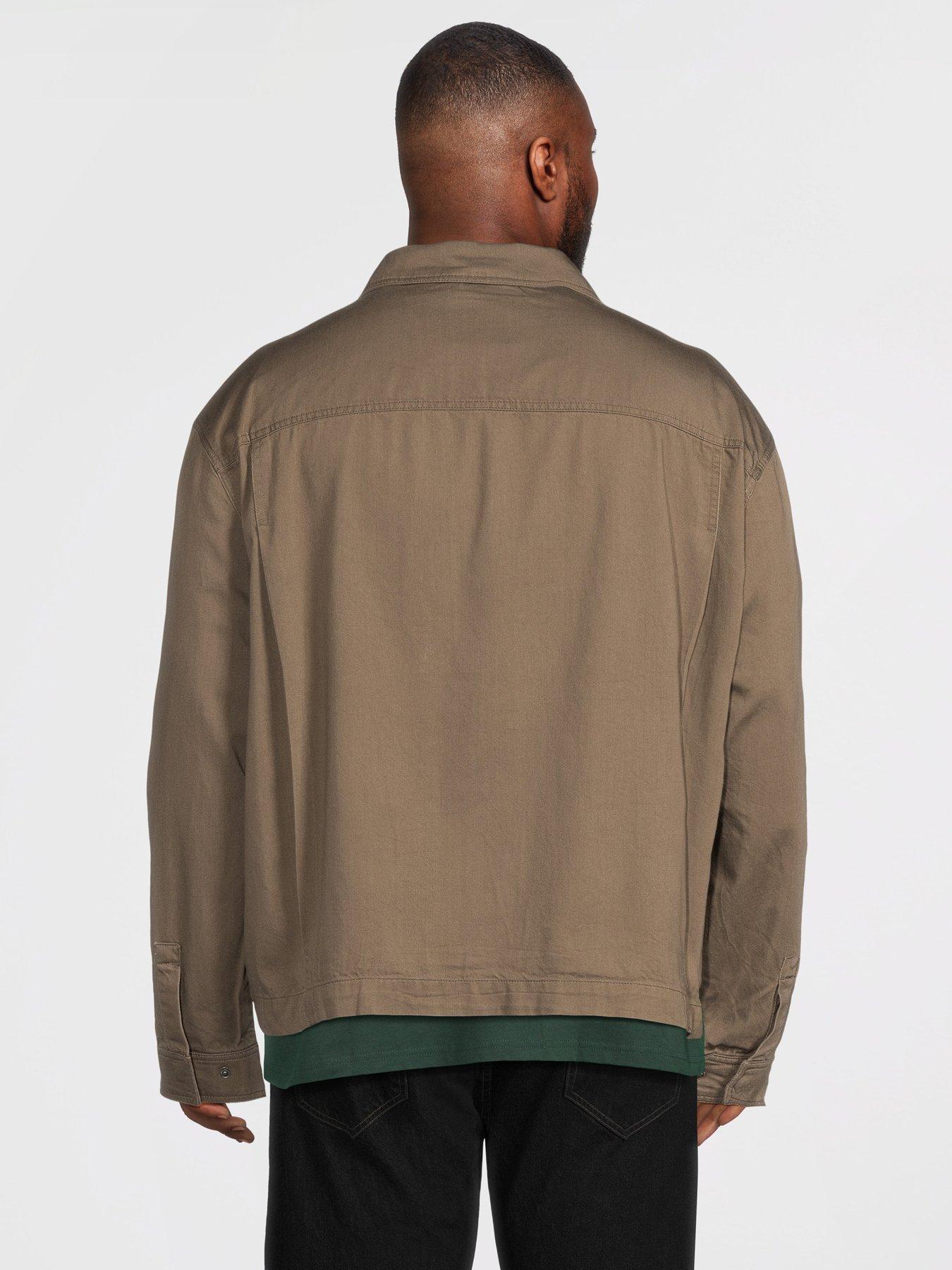 lyle-scott-big-tall-enzyme-wash-zip-through-overshirt-khakistillFront