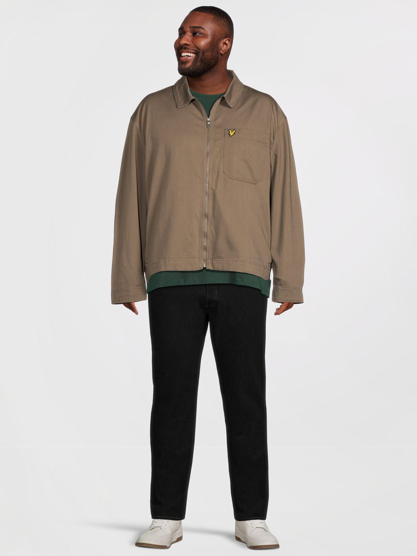 lyle-scott-big-tall-enzyme-wash-zip-through-overshirt-khakiback