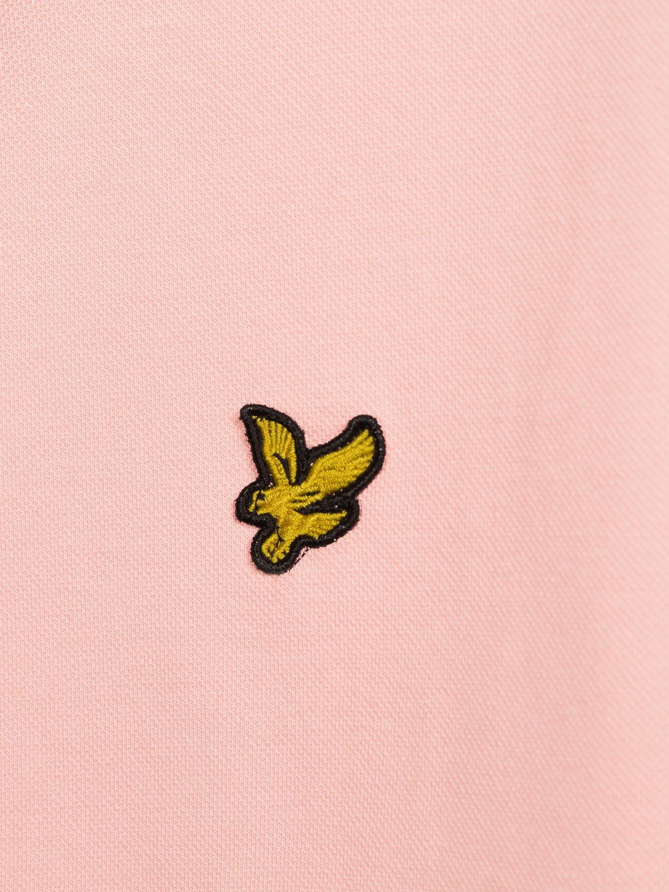 Image 4 of 5 of Lyle & Scott Big Tall Tipped Polo Shirt - Pink