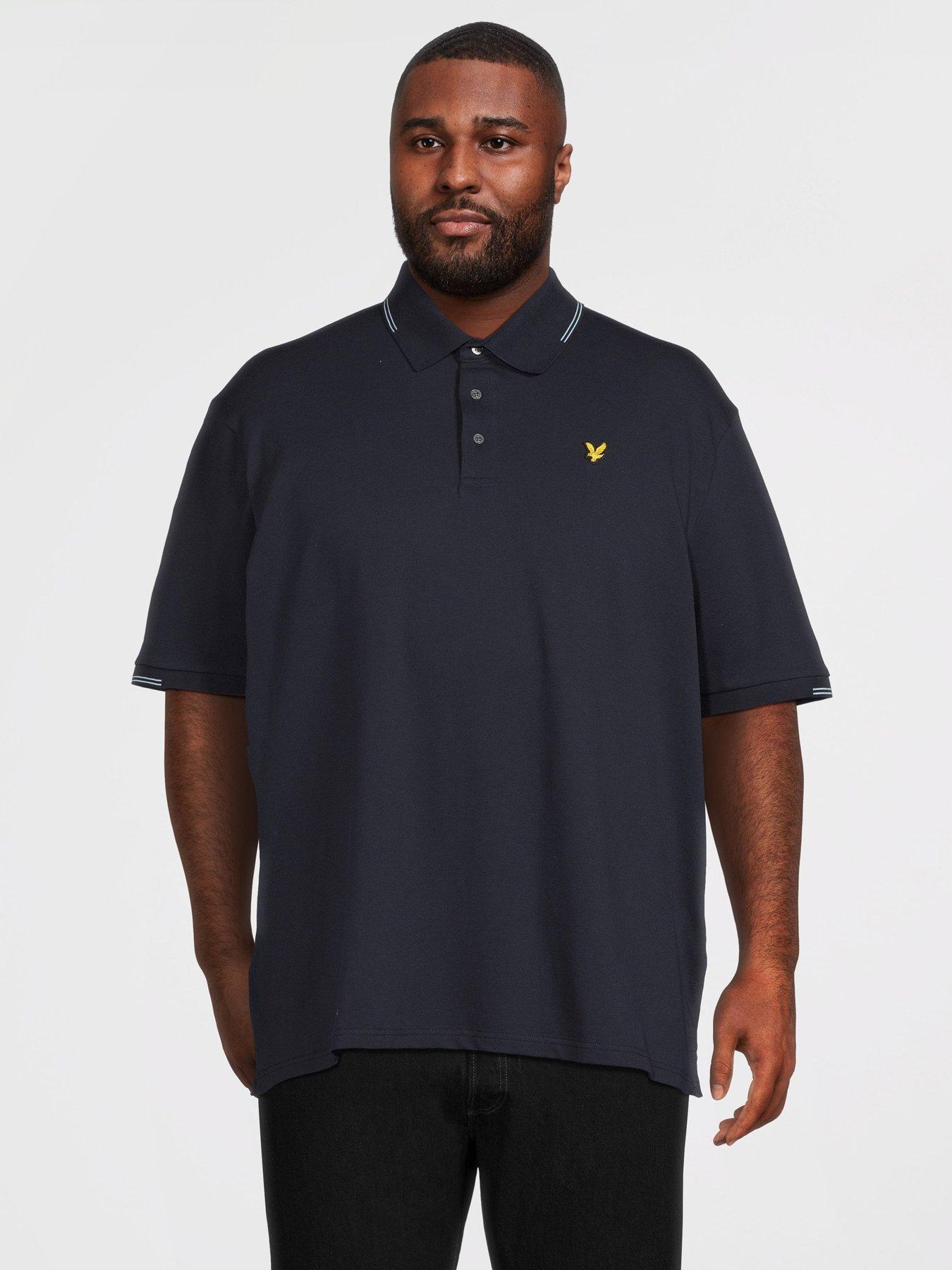 Lyle & Scott Lyle  &  Scott Big  &  Tall Fine Tipped Polo Shirt -navy