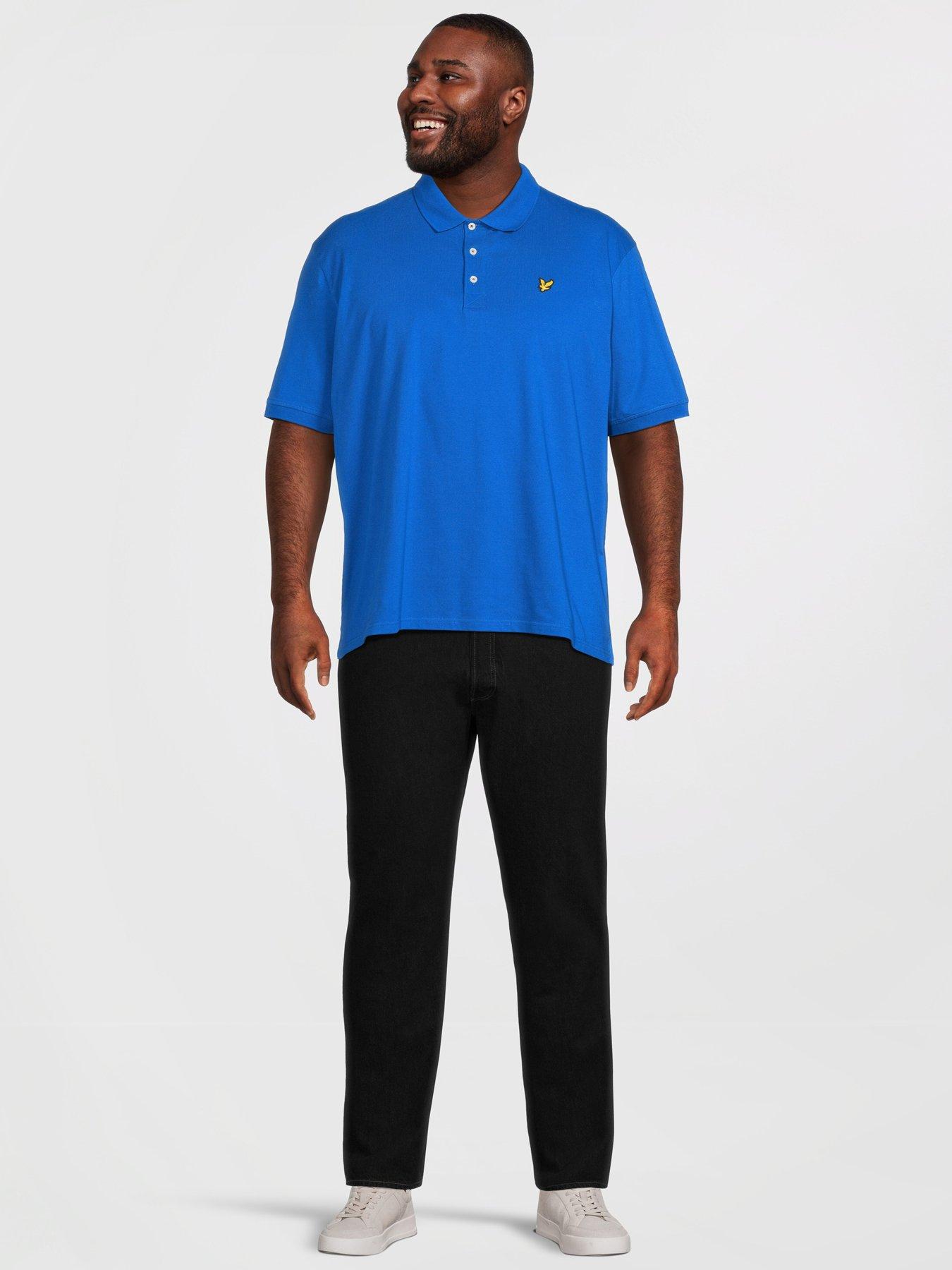 lyle-scott-big-tall-plain-polo-shirt-blueback