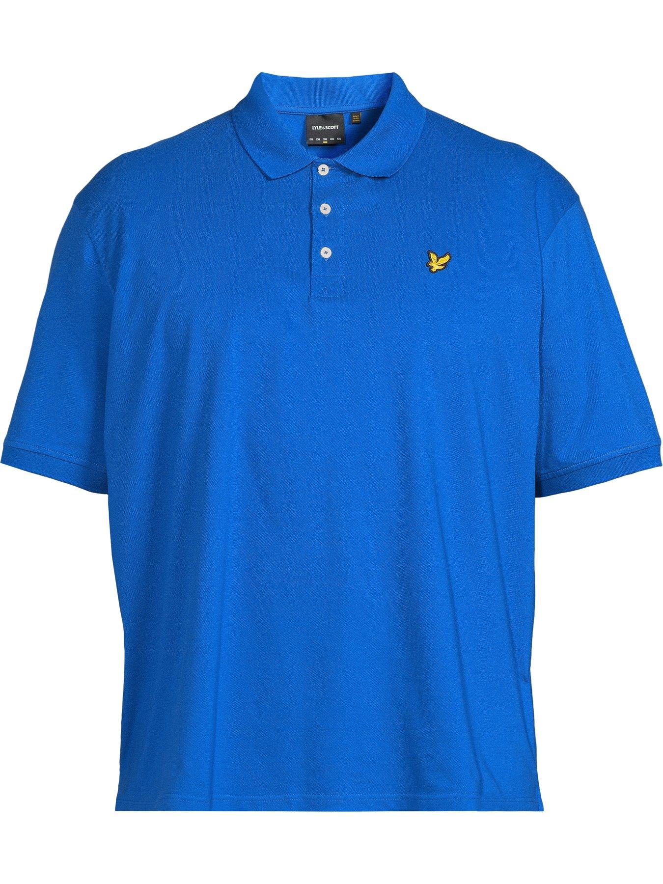 lyle-scott-big-tall-plain-polo-shirt-bluedetail
