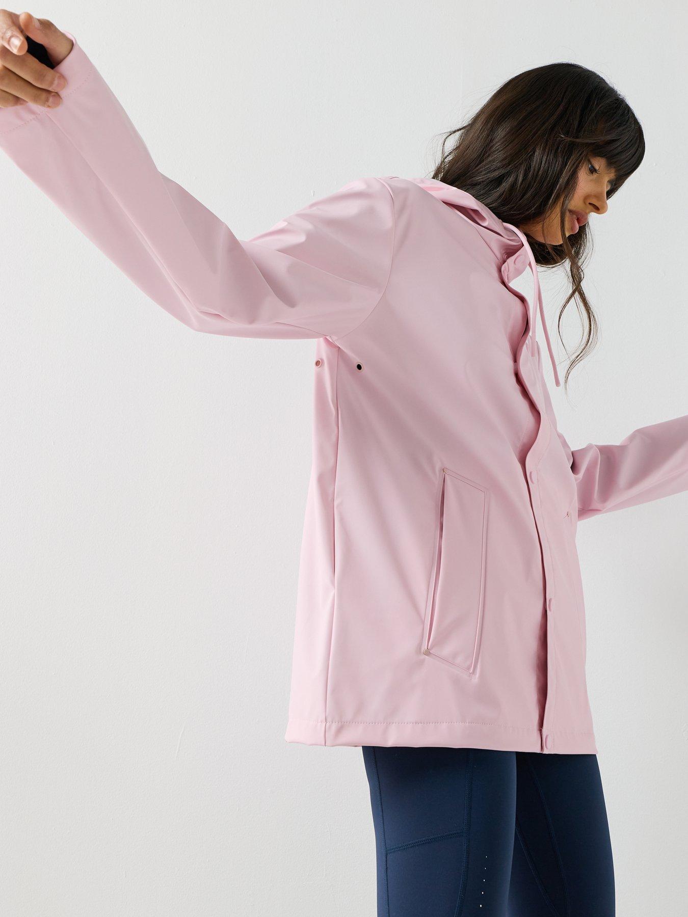 Image 5 of 6 of Hunter Izzy Pu Hooded Jacket - Parfait Pink