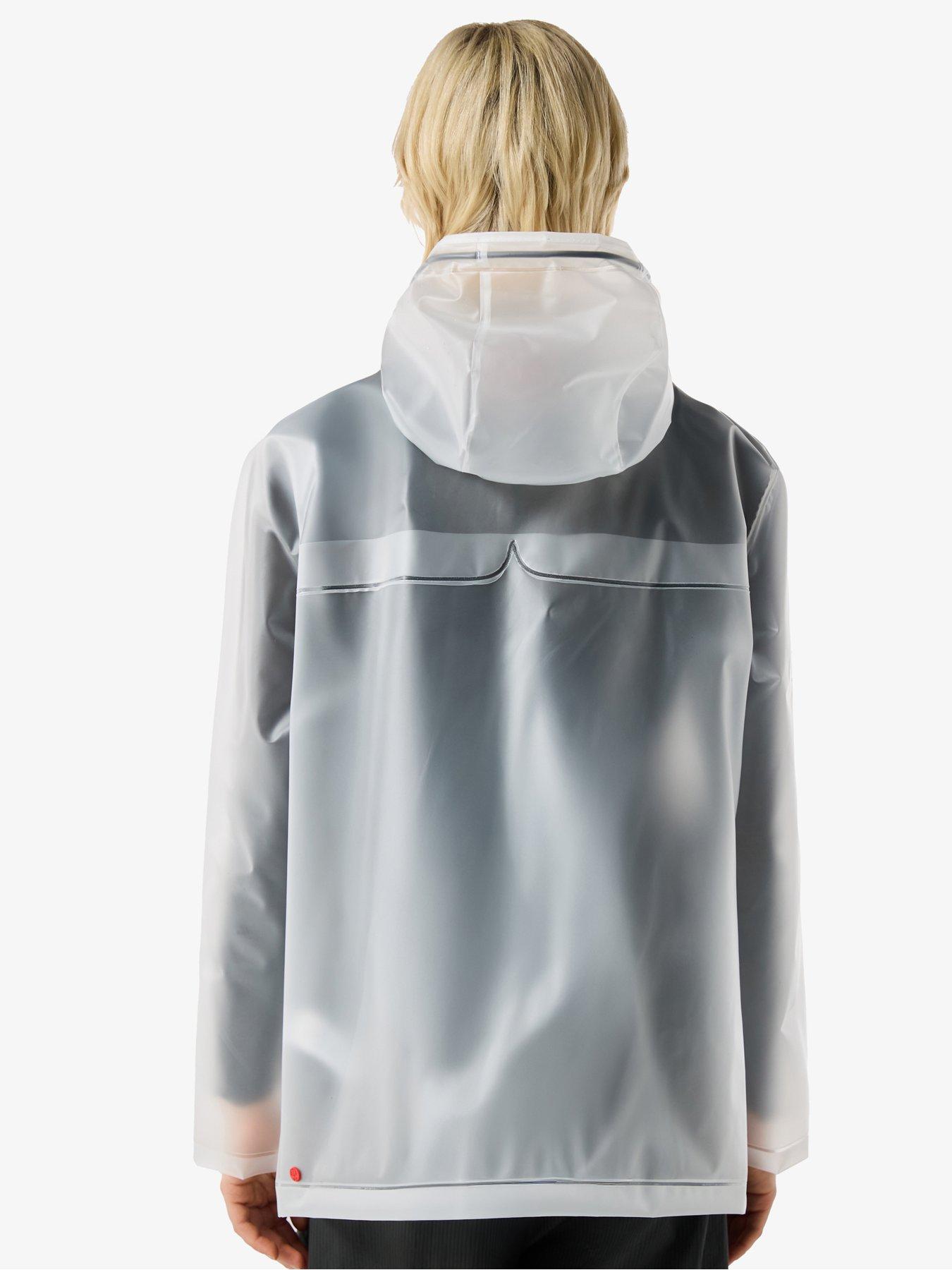 Image 2 of 4 of Hunter PU Hooded Jacket - Clear Matte