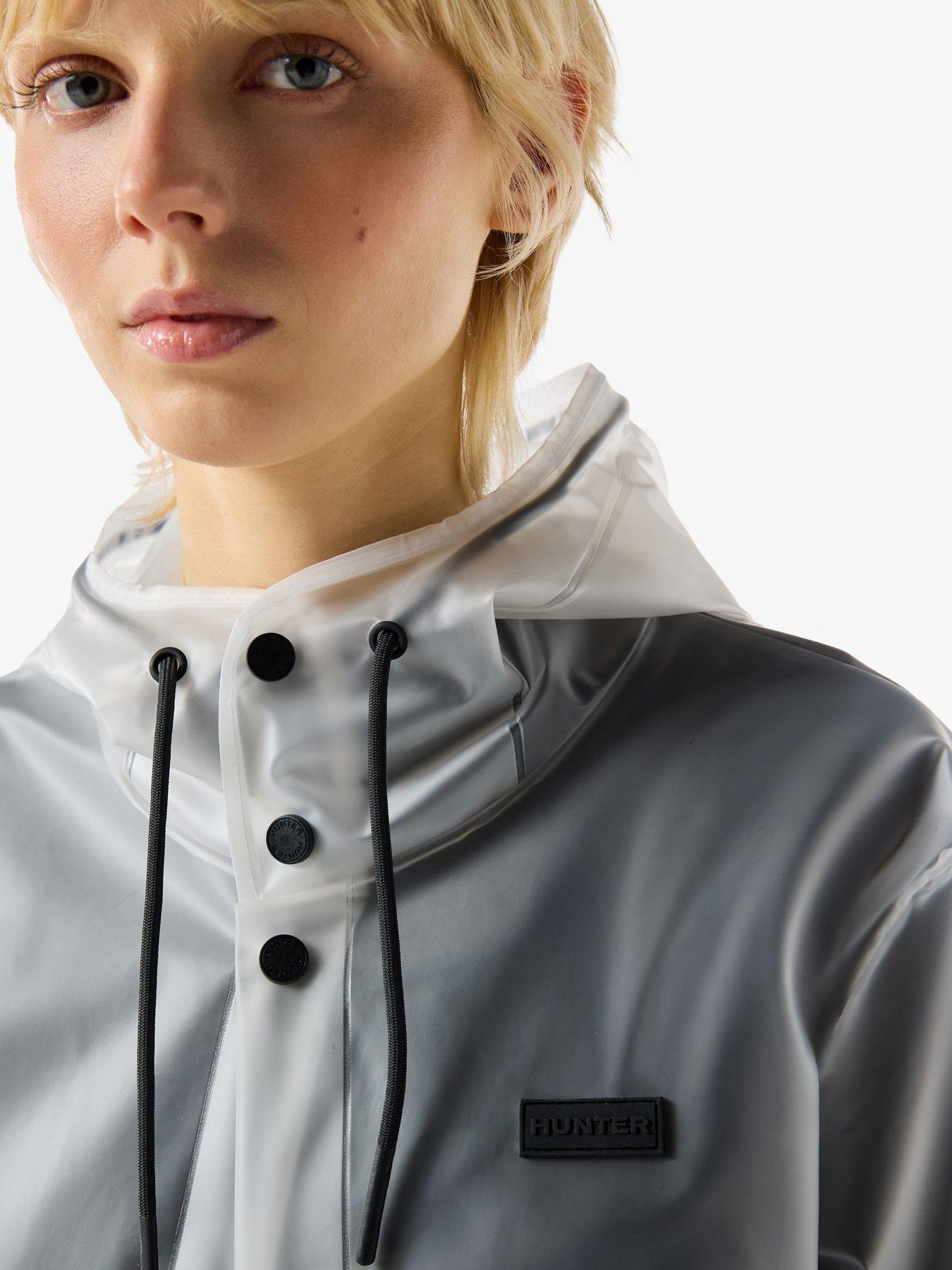 Image 4 of 4 of Hunter PU Hooded Jacket - Clear Matte