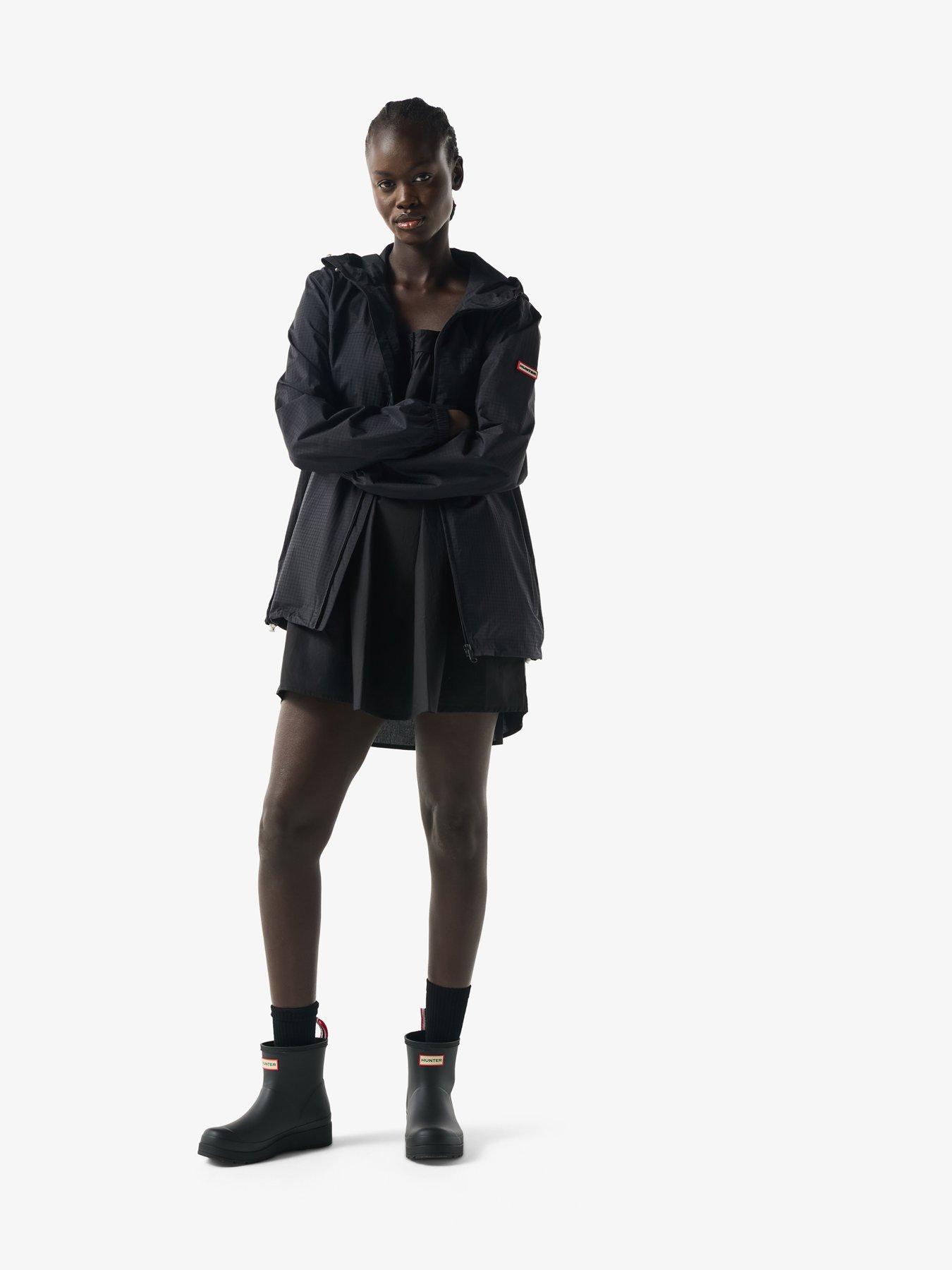 Hunter Packable Rain Jacket - Black