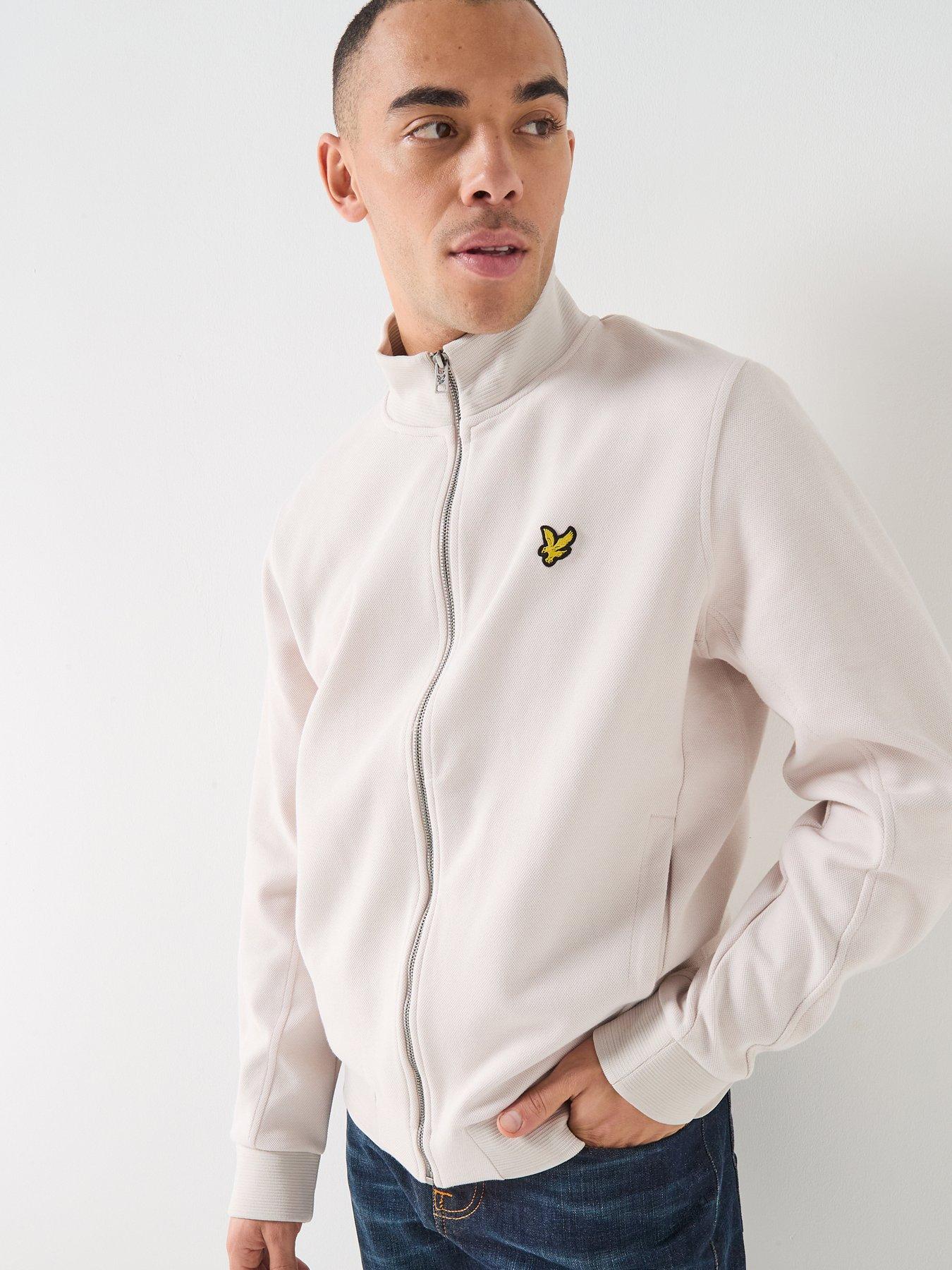 lyle-scott-pique-zip-through-track-jacket--pink-light-pinkfront