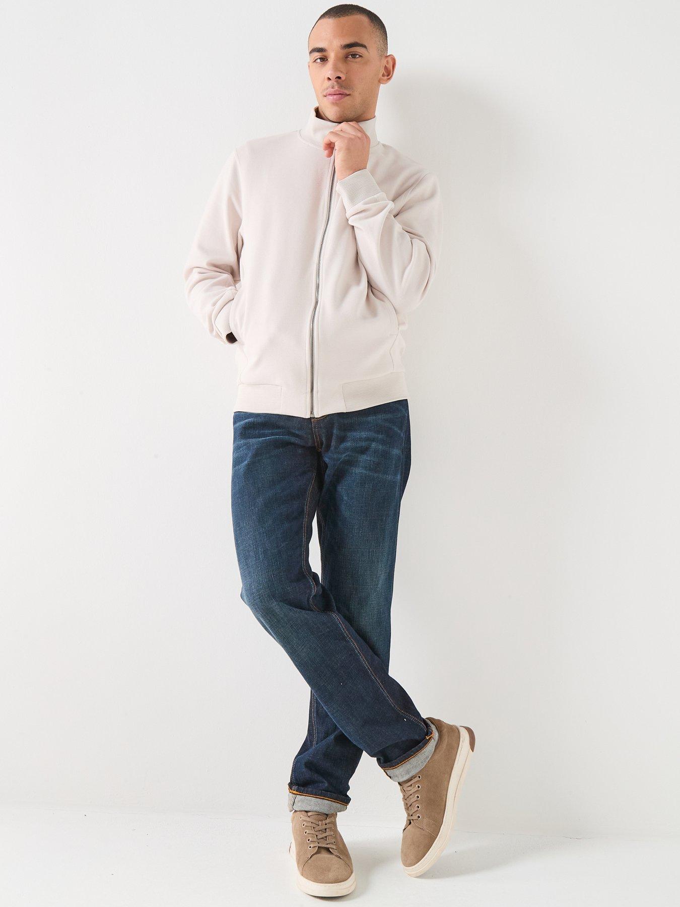 lyle-scott-pique-zip-through-track-jacket--pink-light-pinkdetail