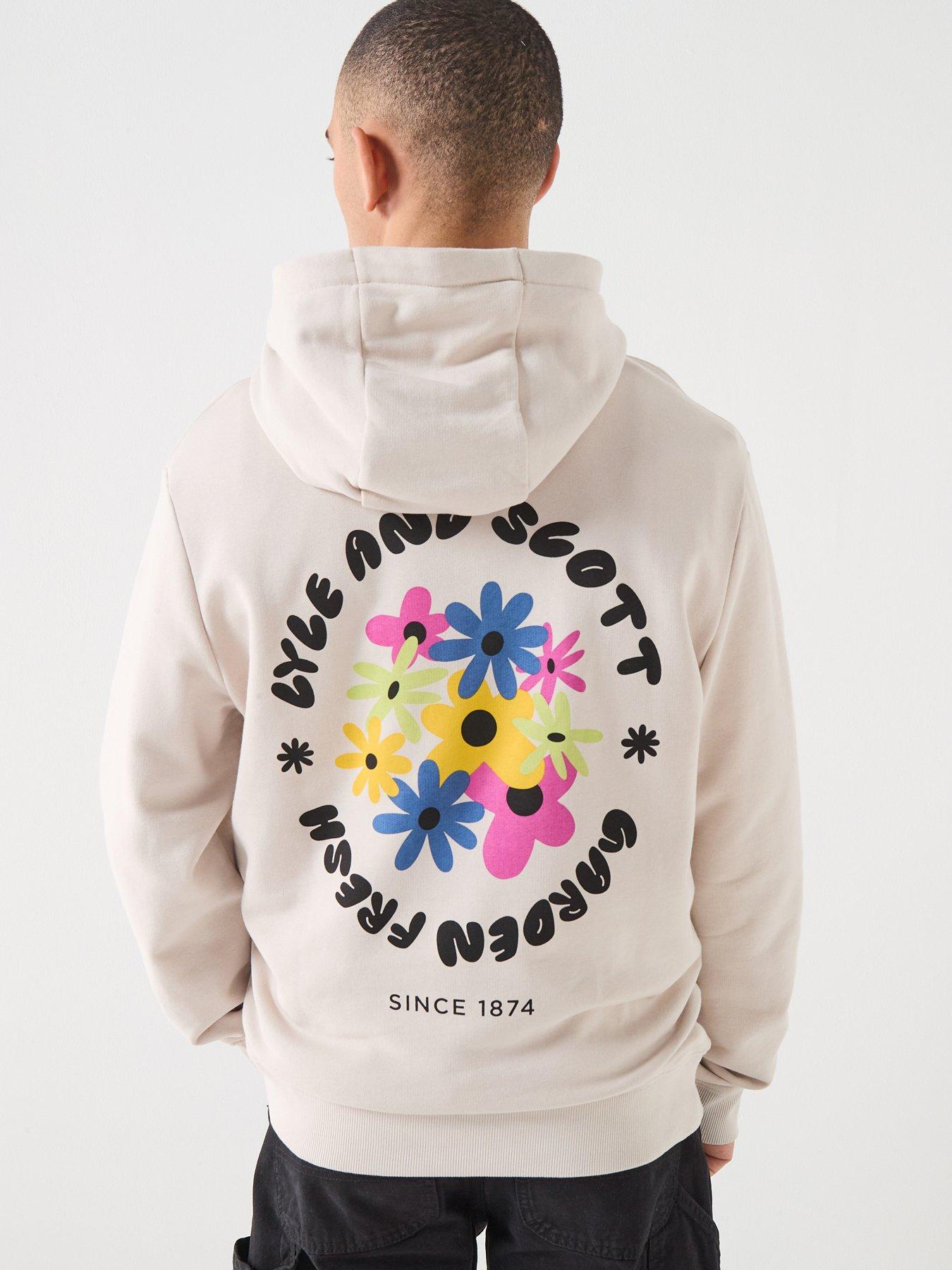 Lyle & Scott Nature Graphic Pullover Hoodie - Beige