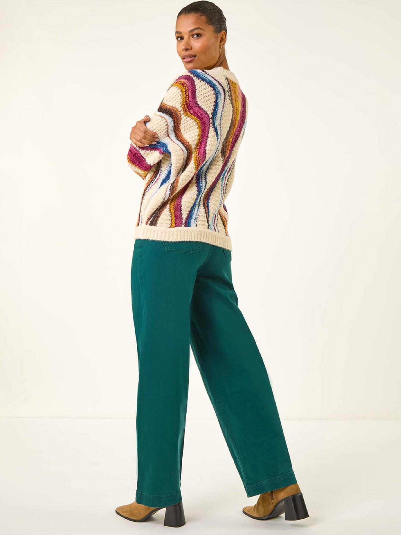 roman-abstract-stripe-knit-jumper-ivorystillFront