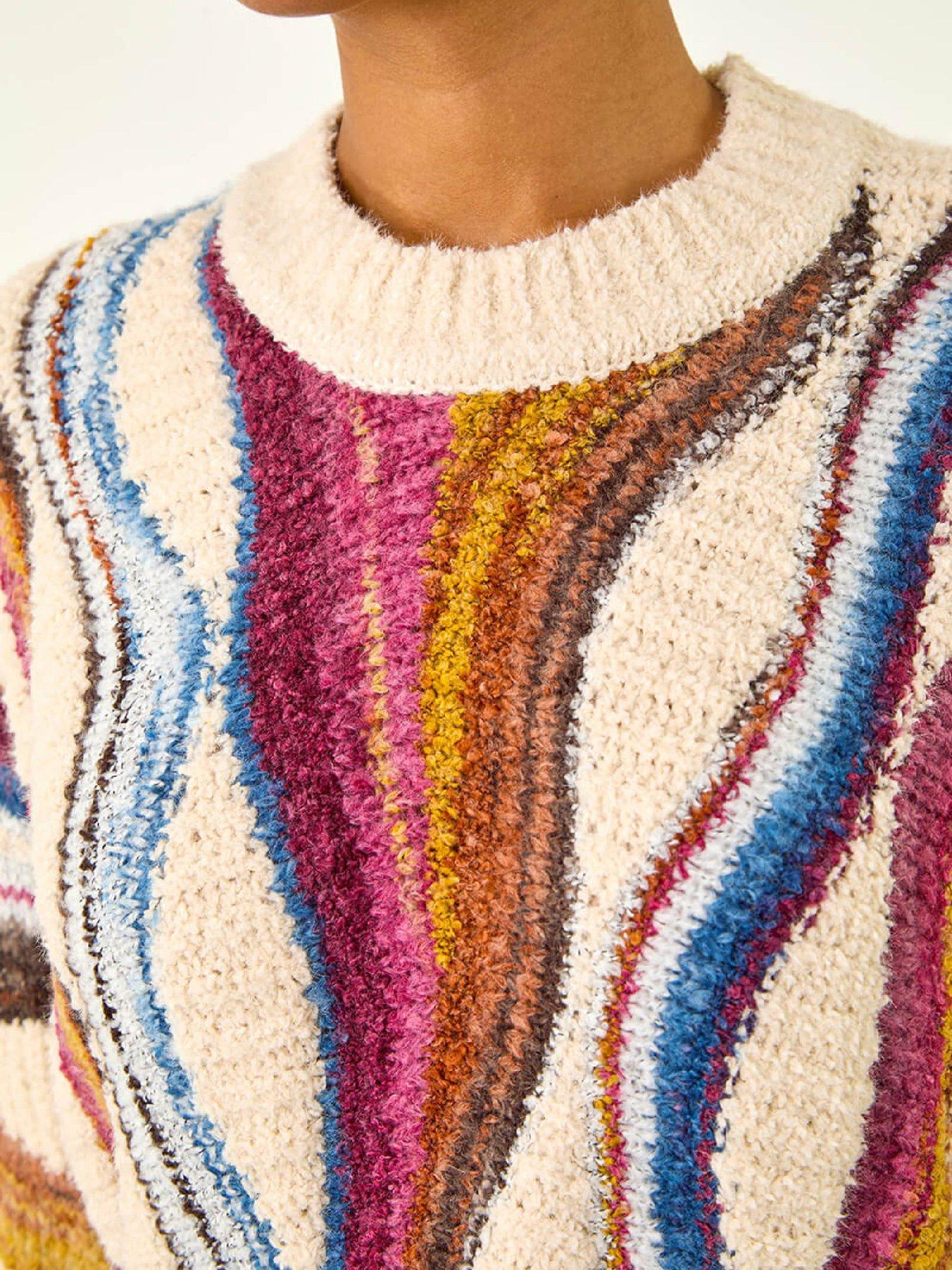roman-abstract-stripe-knit-jumper-ivoryoutfit