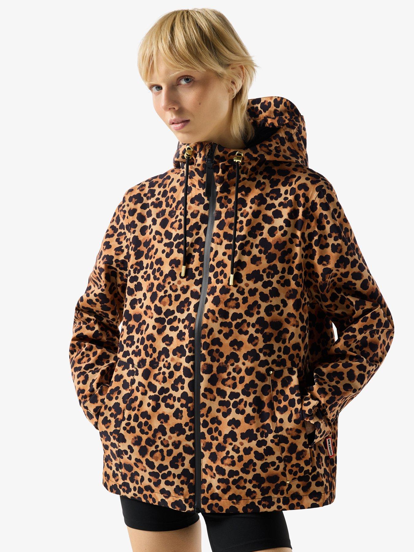 Image 1 of 4 of Hunter Original Waterproof Printed Jacket - Leopard
