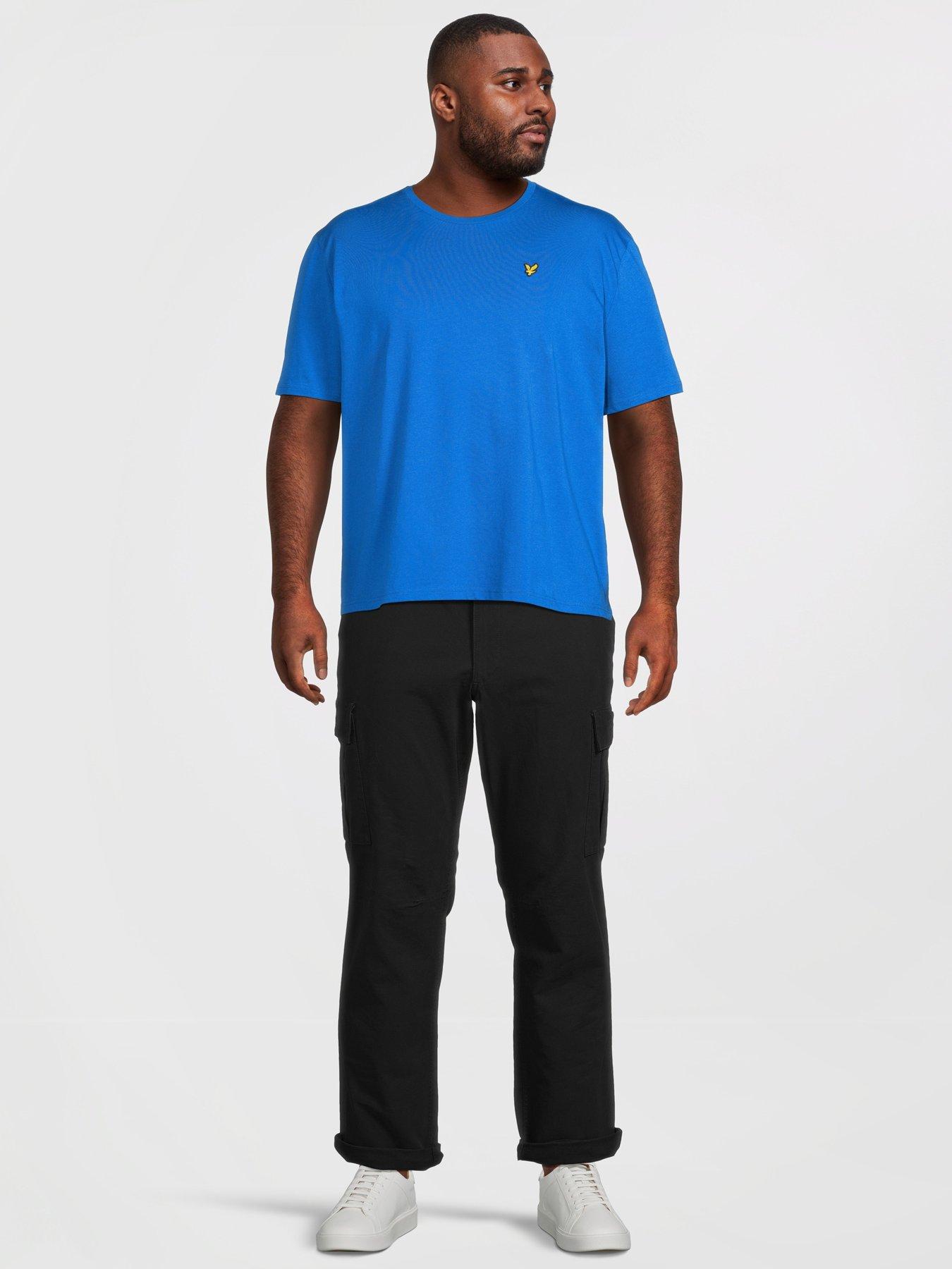lyle-scott-big-tall-plain-t-shirt-blueback