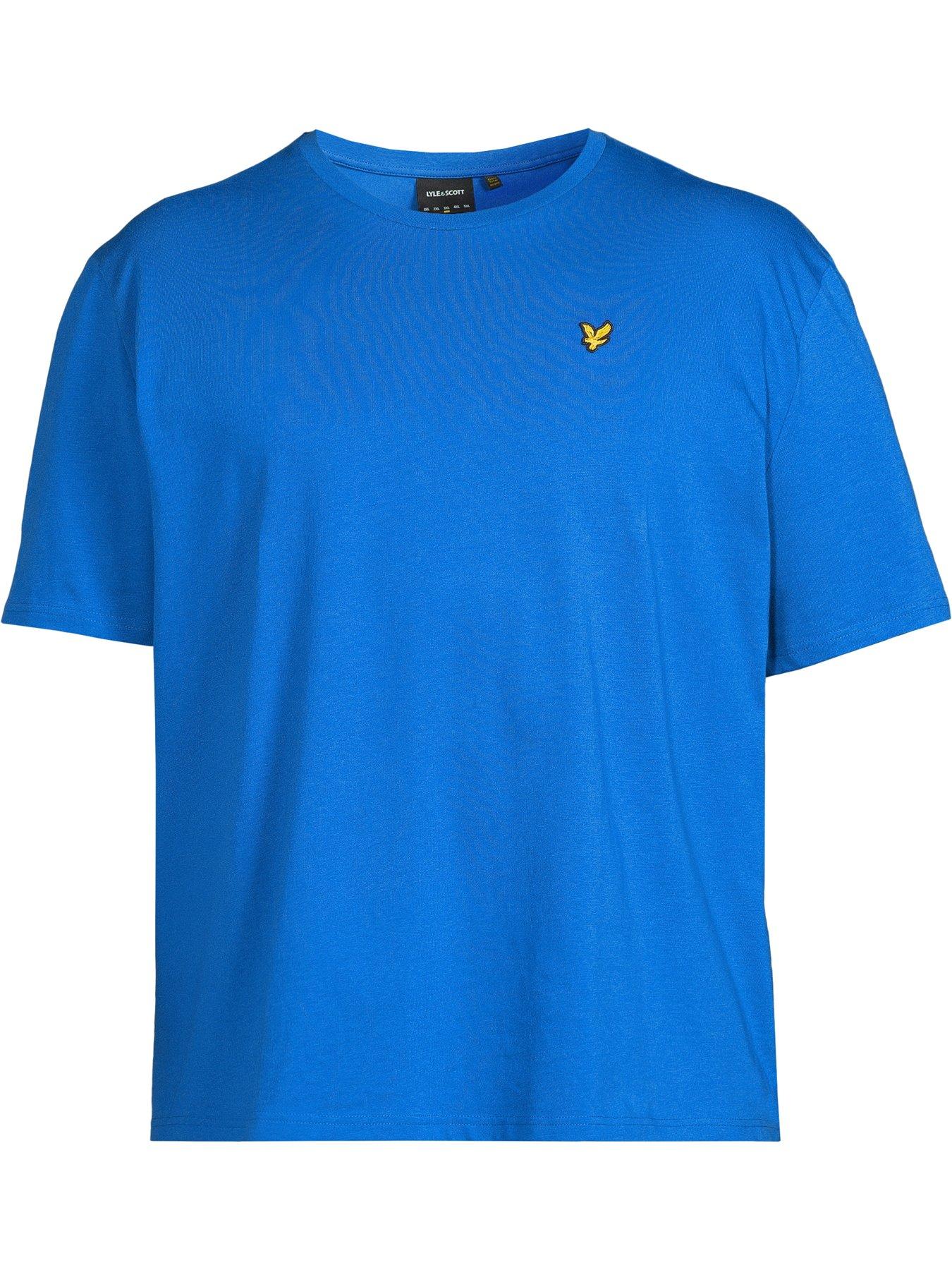 lyle-scott-big-tall-plain-t-shirt-bluedetail