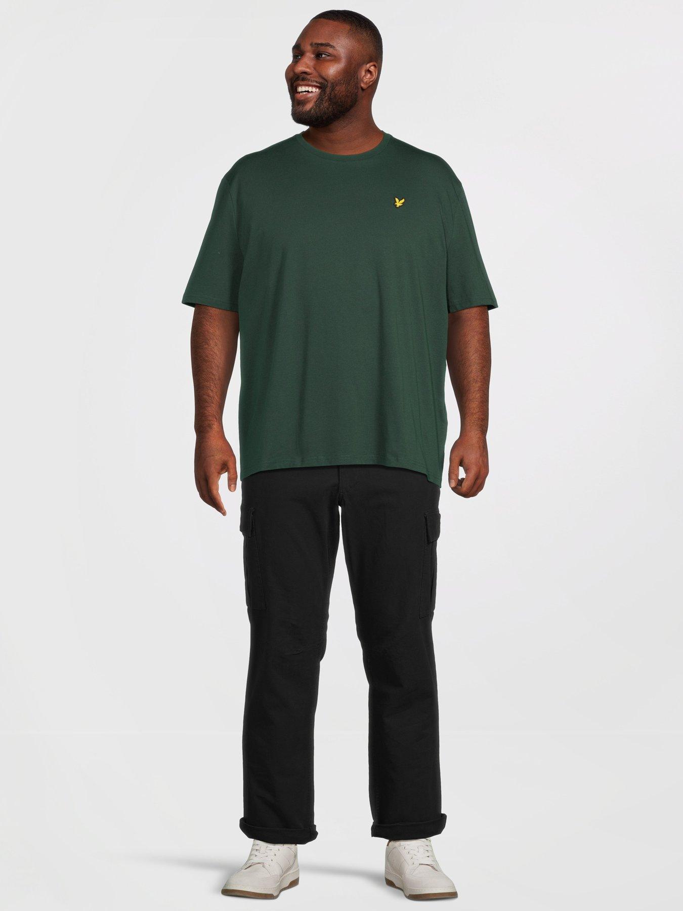 Image 3 of 5 of Lyle & Scott Big Tall Plain T-Shirt - Green