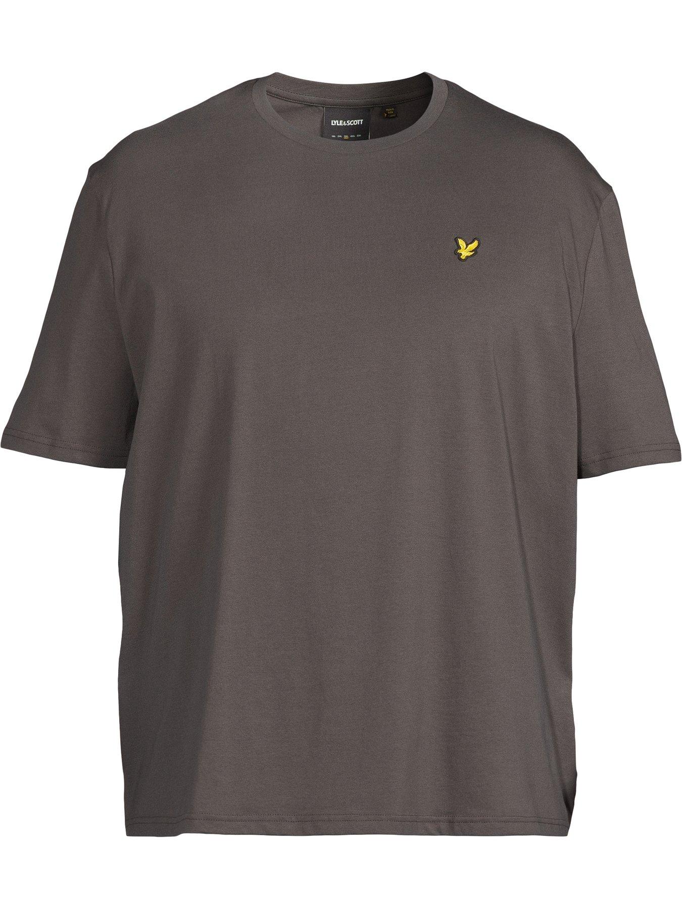 lyle-scott-big-tall-plain-t-shirt-greydetail