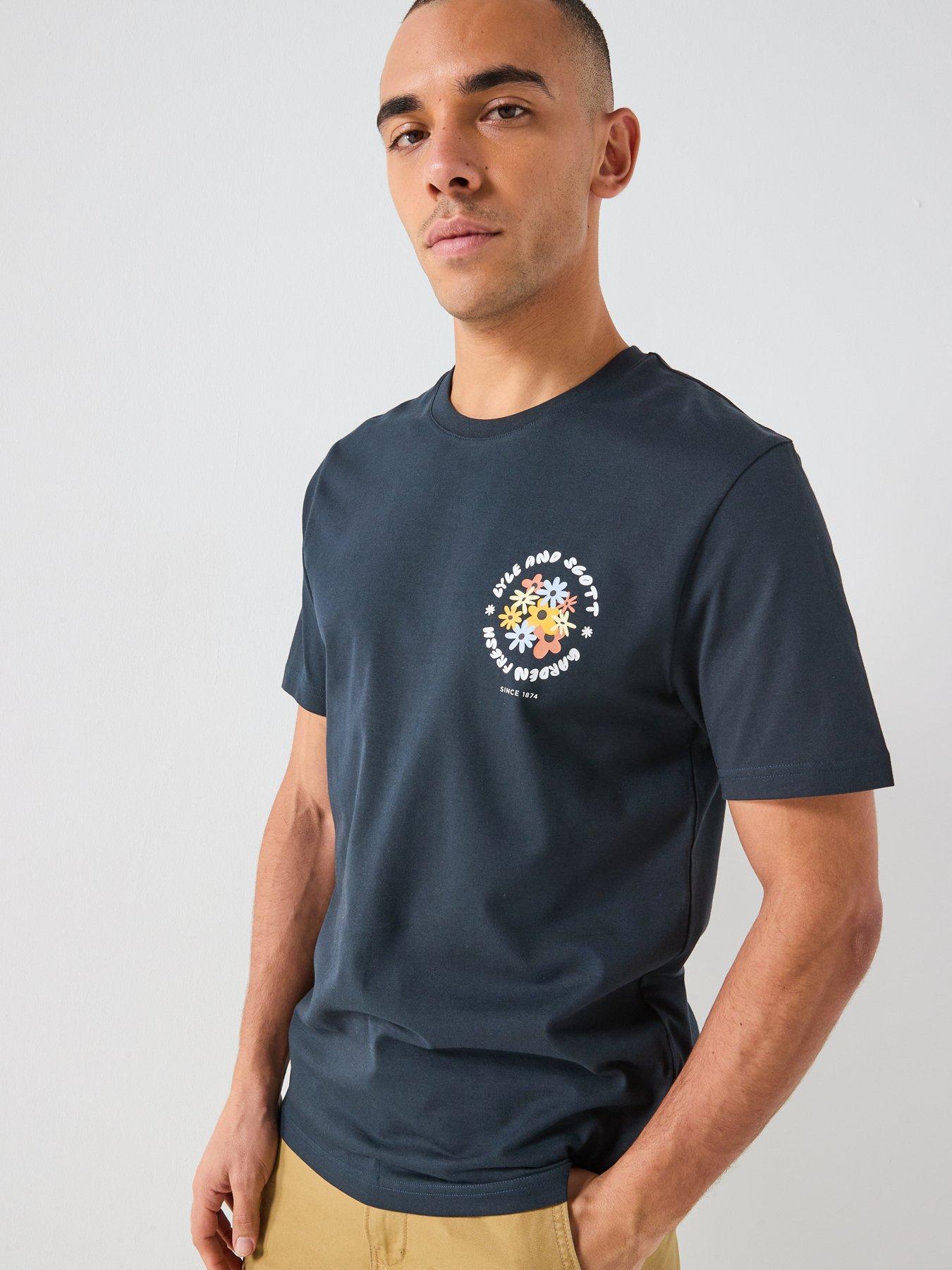 Image 2 of 4 of Lyle & Scott Nature Graphic T-Shirt - Navy