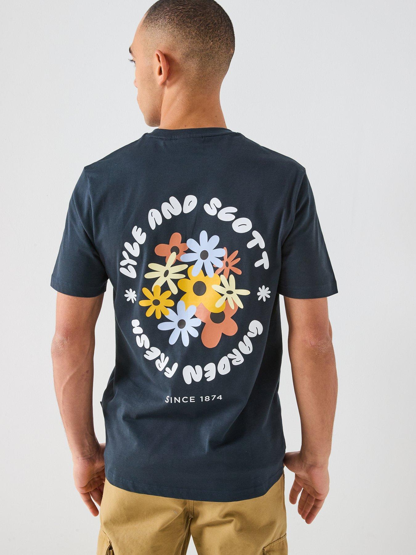Image 4 of 4 of Lyle & Scott Nature Graphic T-Shirt - Navy