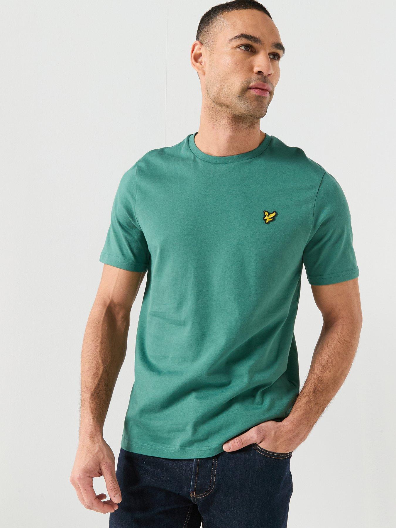 Image 1 of 5 of Lyle & Scott Lyle &amp; Scott Essentials Plain T-shirt -green