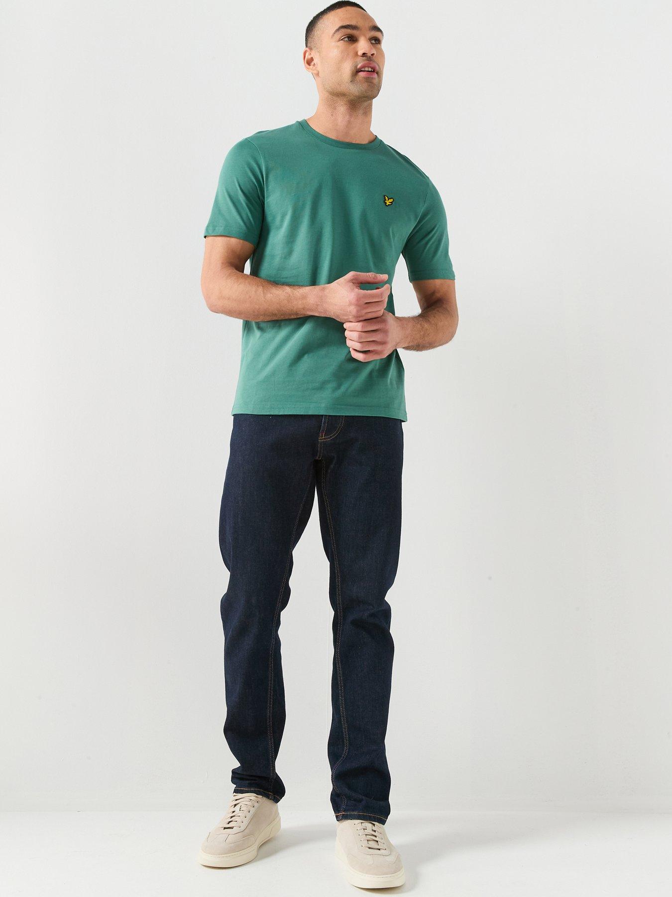 Image 3 of 5 of Lyle & Scott Lyle &amp; Scott Essentials Plain T-shirt -green