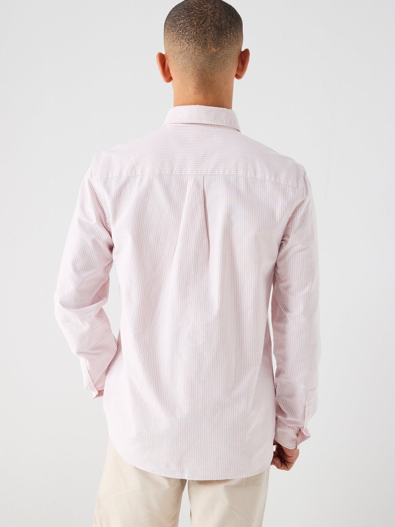 lyle-scott-lyle-amp-scott-stripe-oxford-shirt--pinkstillFront