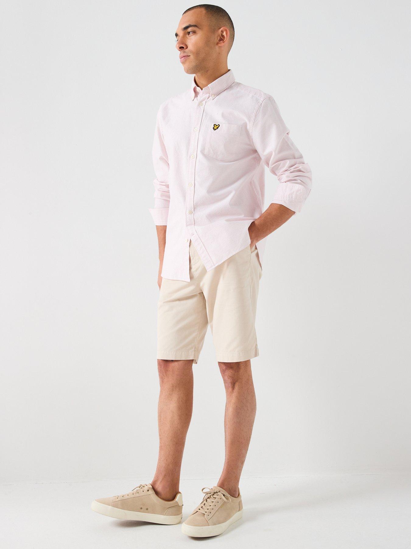 lyle-scott-lyle-amp-scott-stripe-oxford-shirt--pinkback
