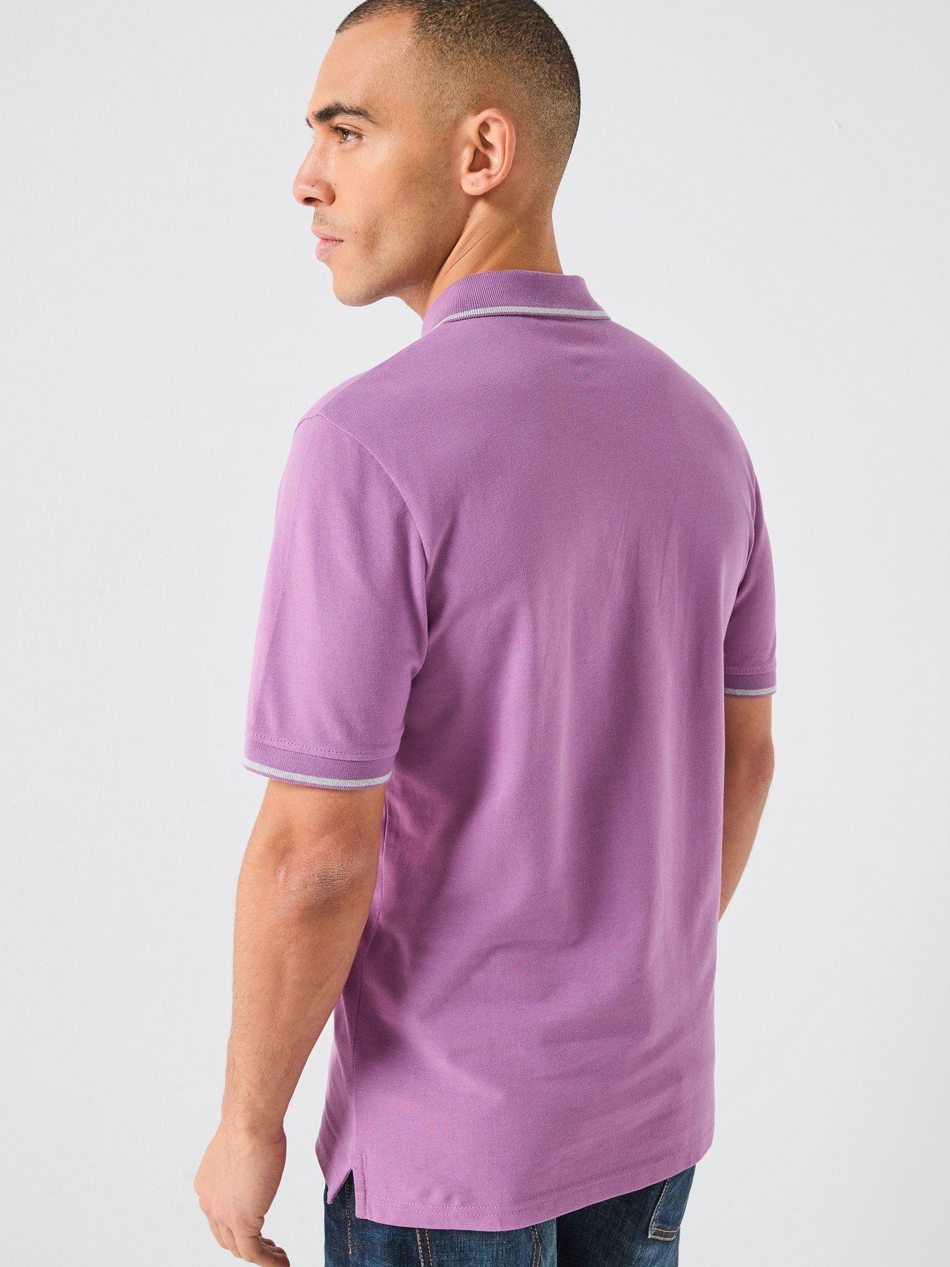 lyle-scott-tipped-polo-shirt-light-purplestillFront