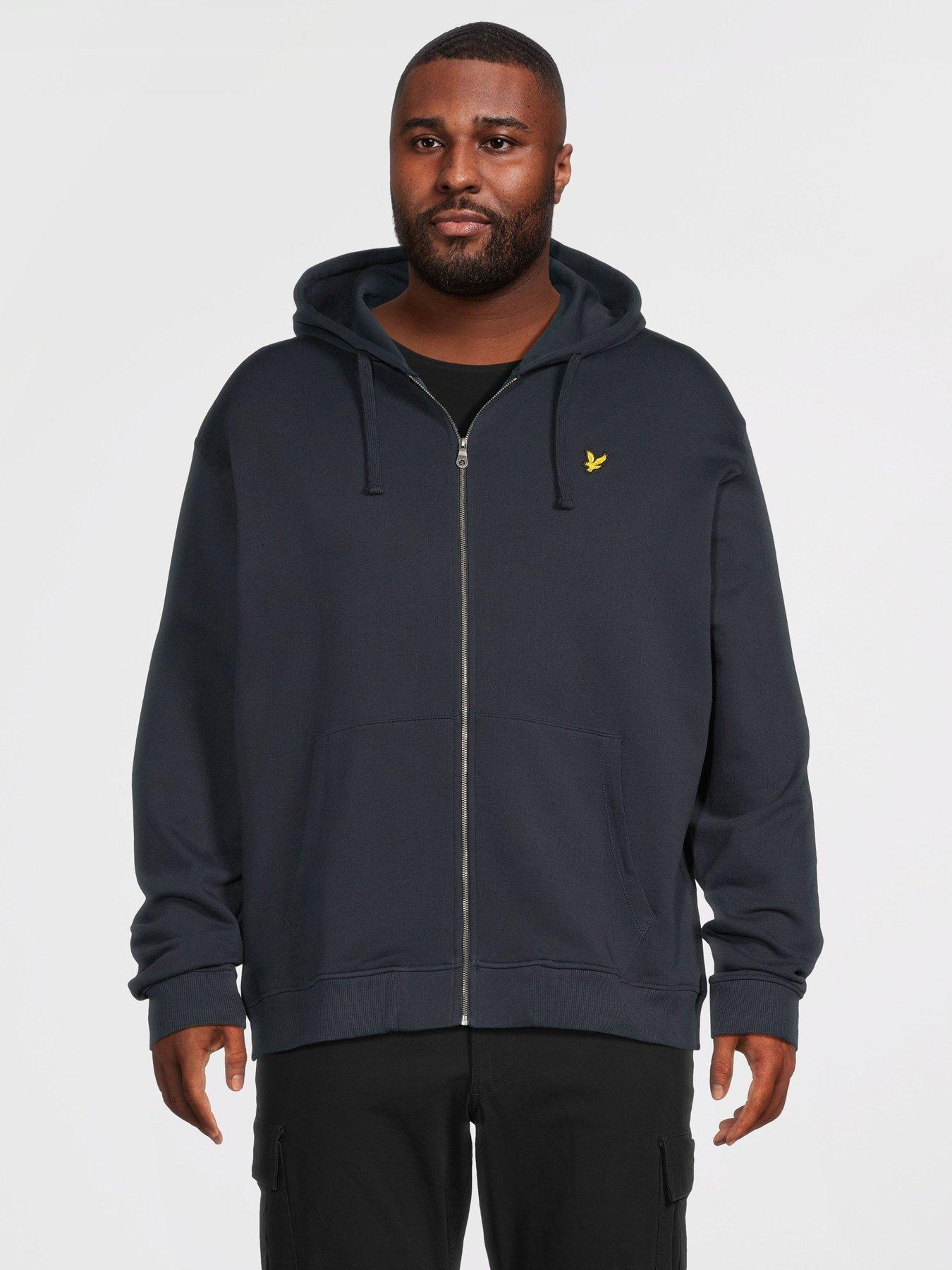 lyle-scott-big-tall-zip-through-hoodie-navyfront