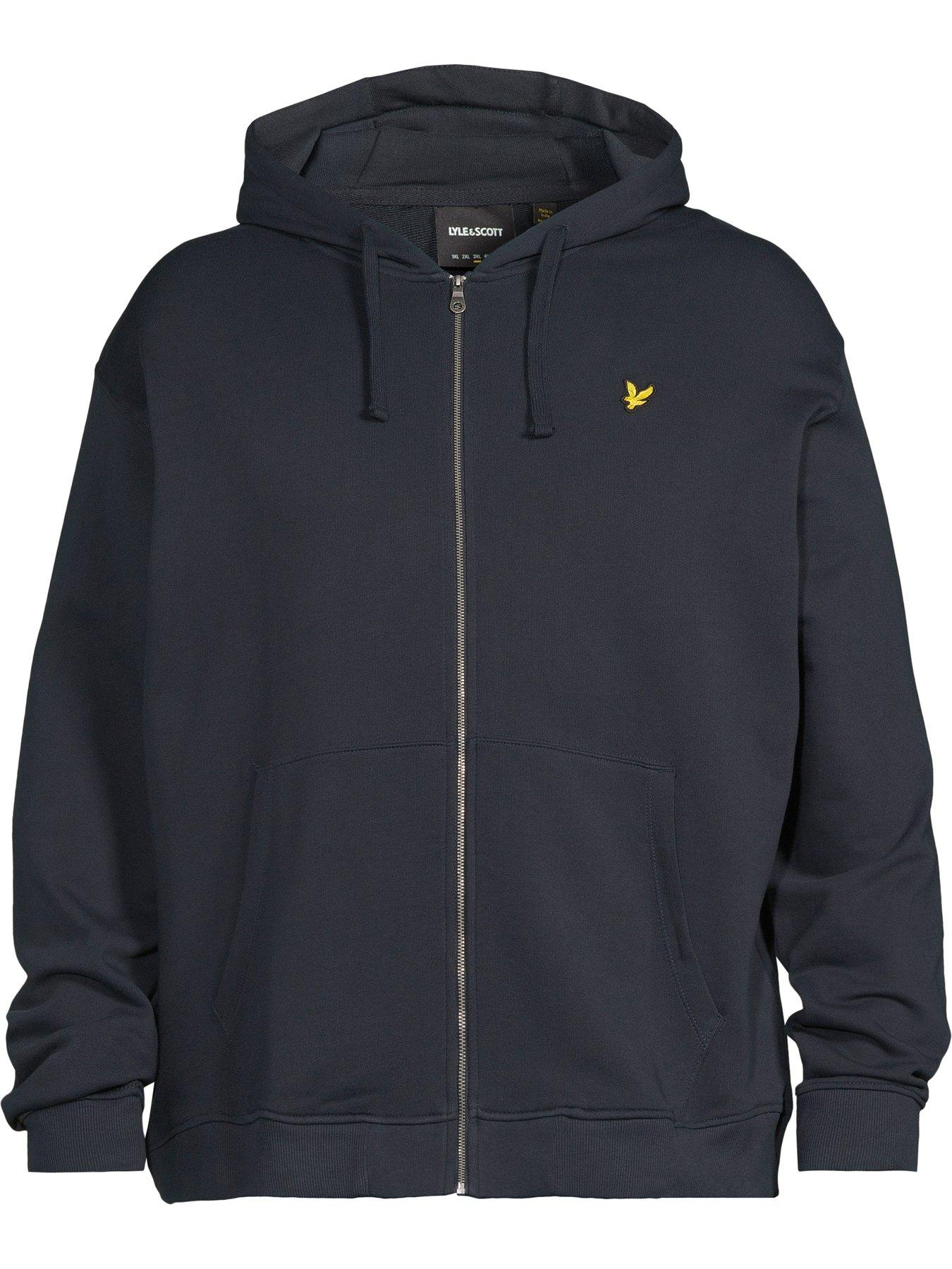 lyle-scott-big-tall-zip-through-hoodie-navydetail