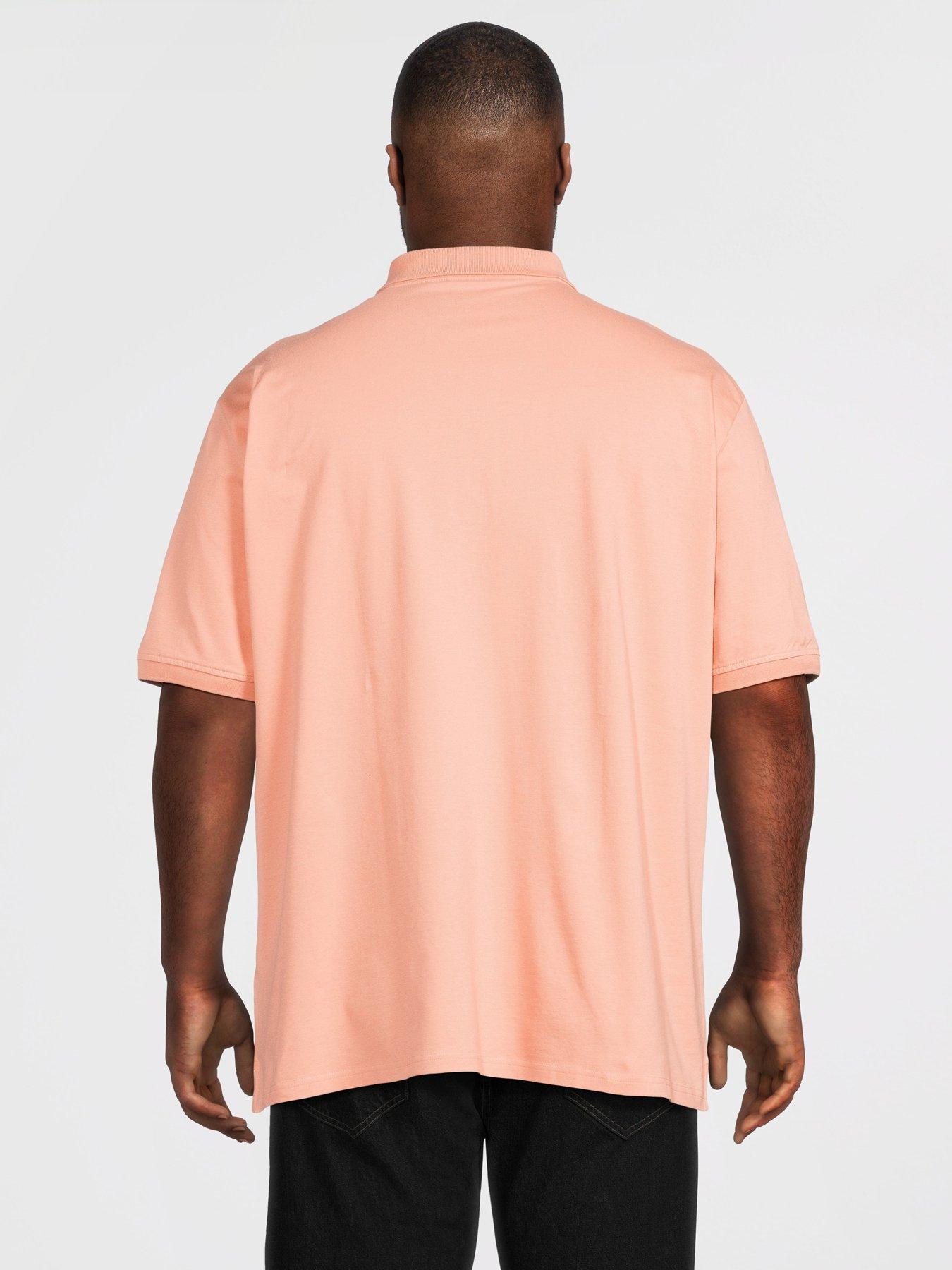 Image 2 of 4 of Lyle & Scott Big Tall Plain Polo Shirt - Orange