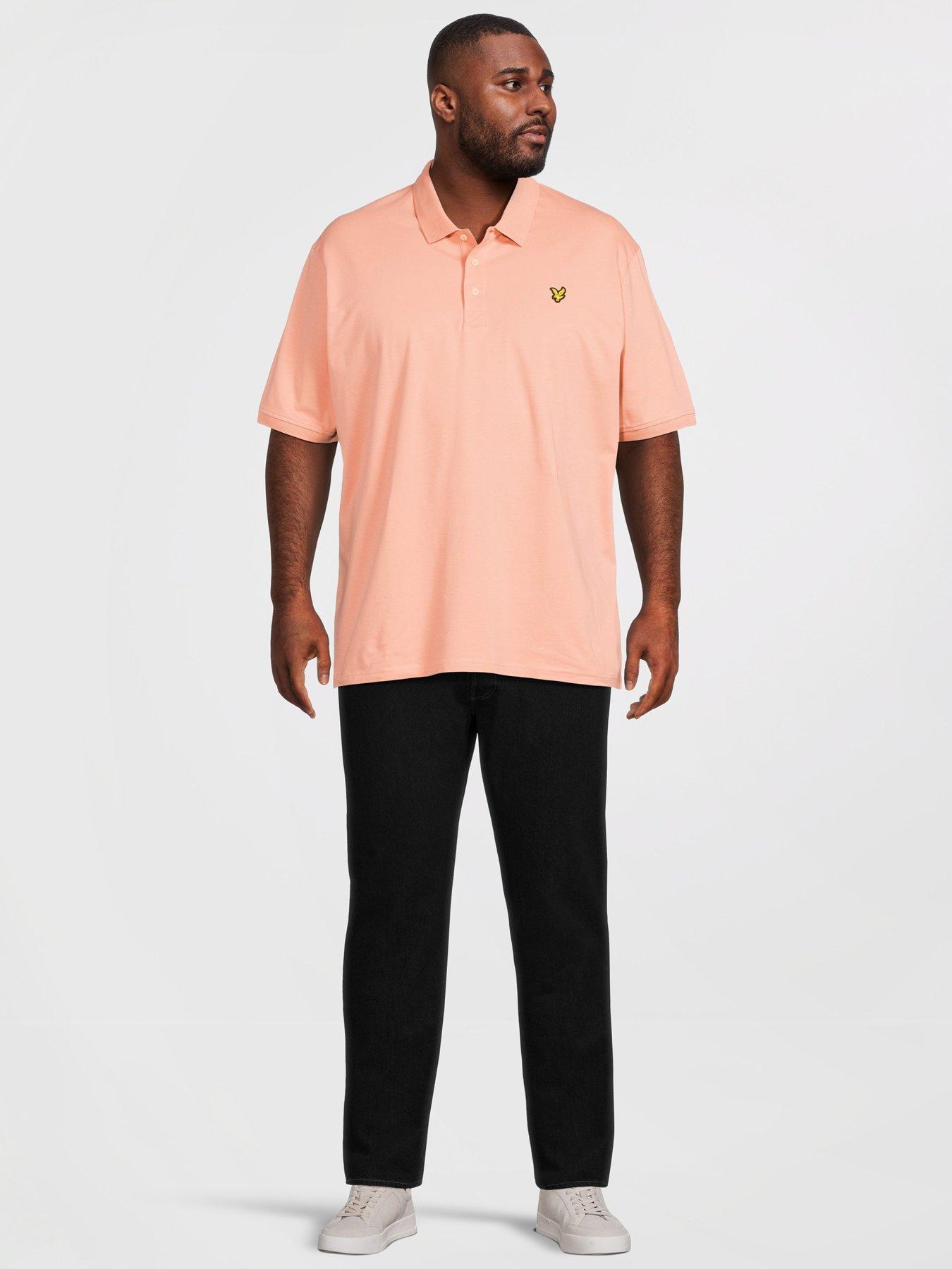 Image 3 of 4 of Lyle & Scott Big Tall Plain Polo Shirt - Orange