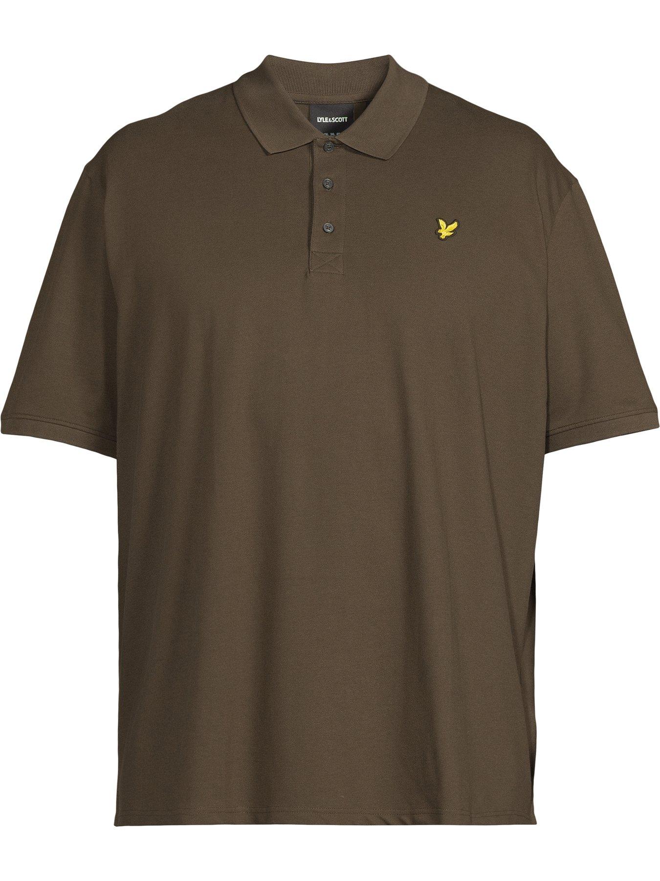 lyle-scott-big-tall-plain-polo-shirt-khakidetail