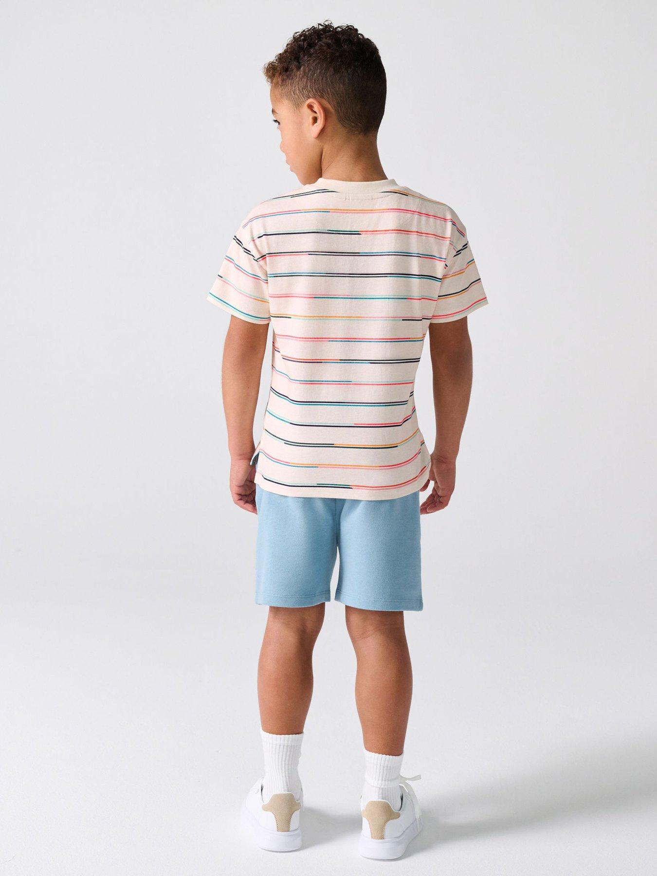 paul-smith-junior-boys-striped-sweat-short-set-bluedetail