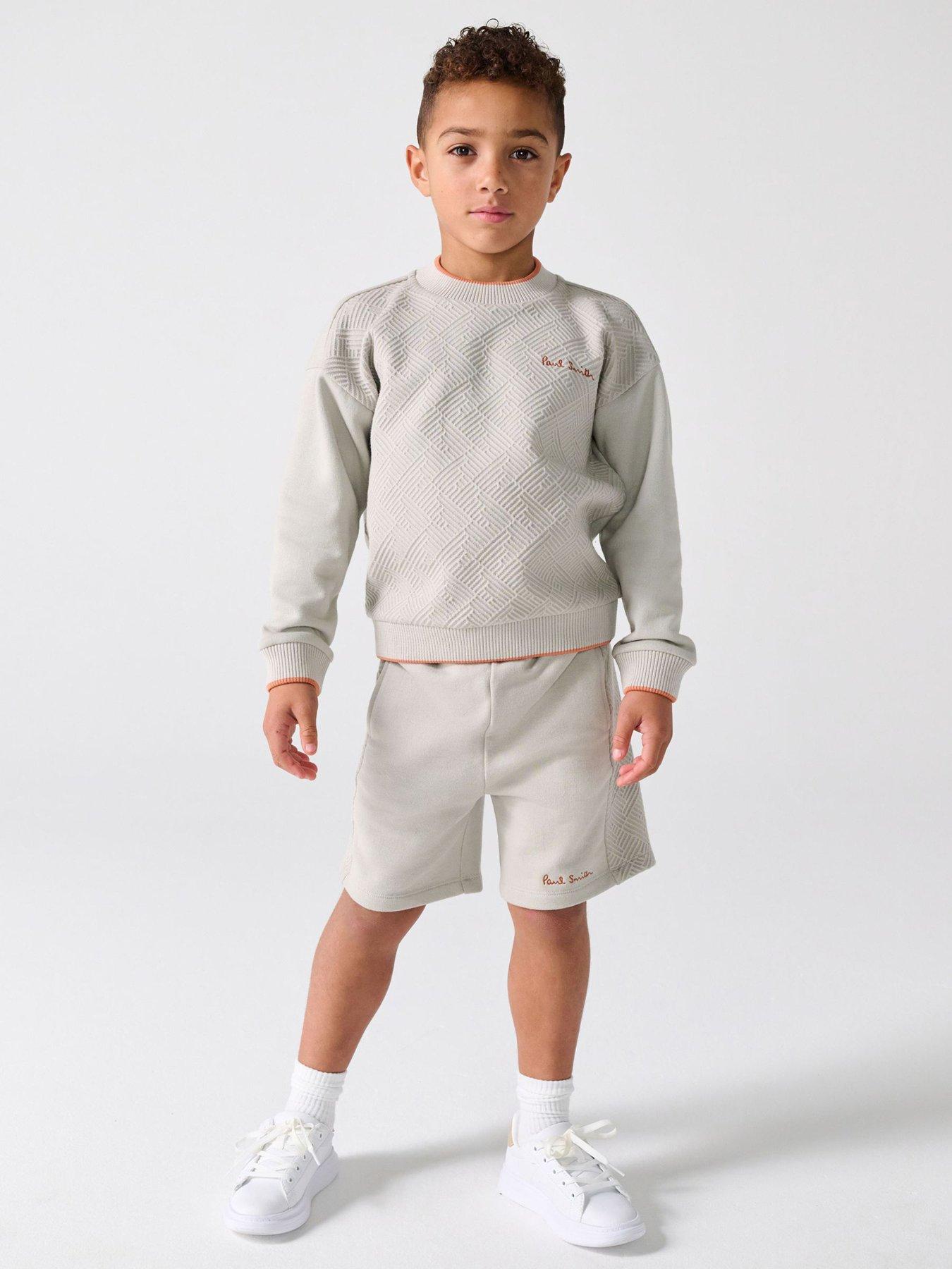 Paul Smith Junior Younger Boys Textured Sweat Set - Beige