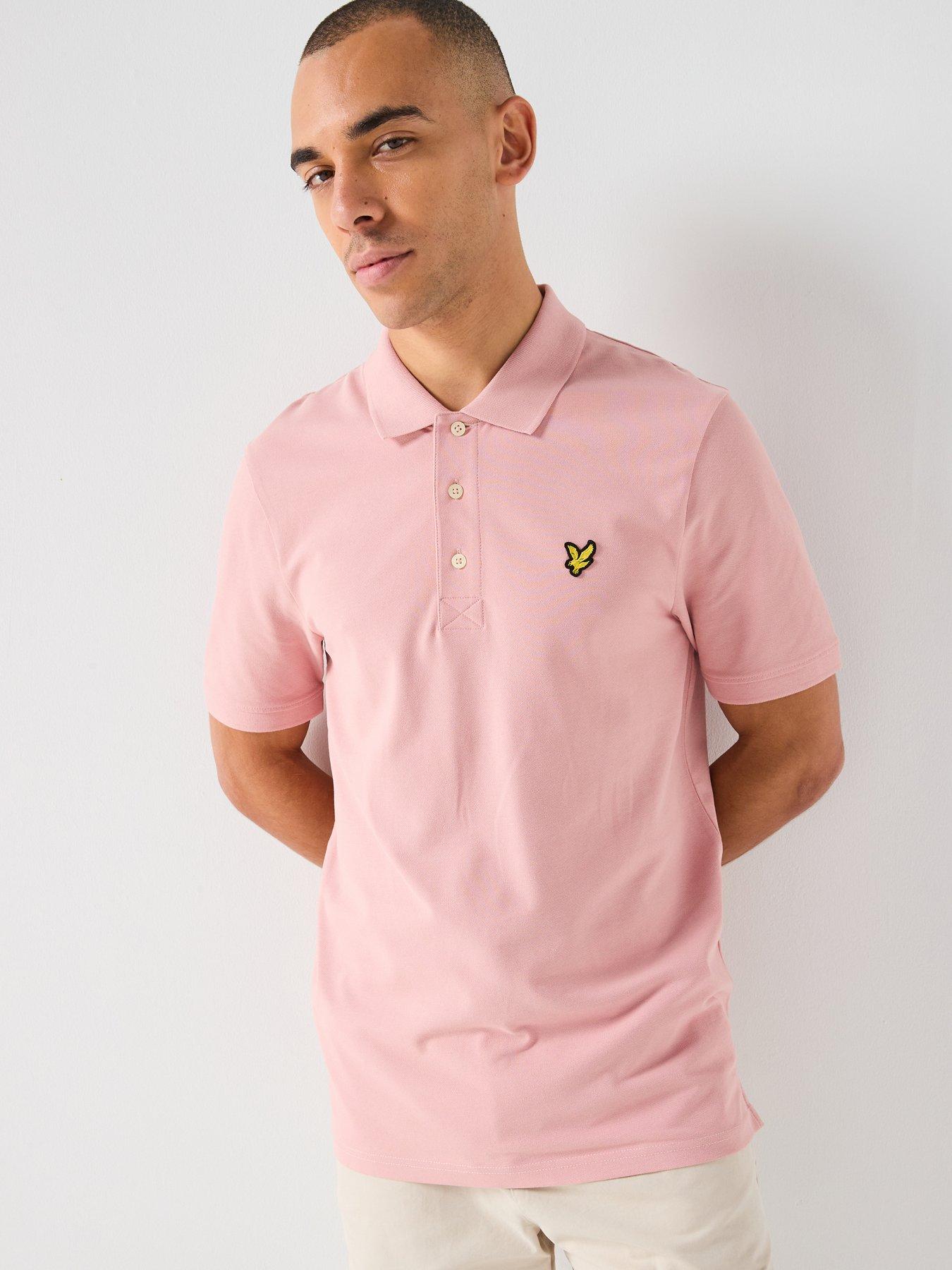 lyle-scott-essentials-plain-polo-shirt-pinkfront