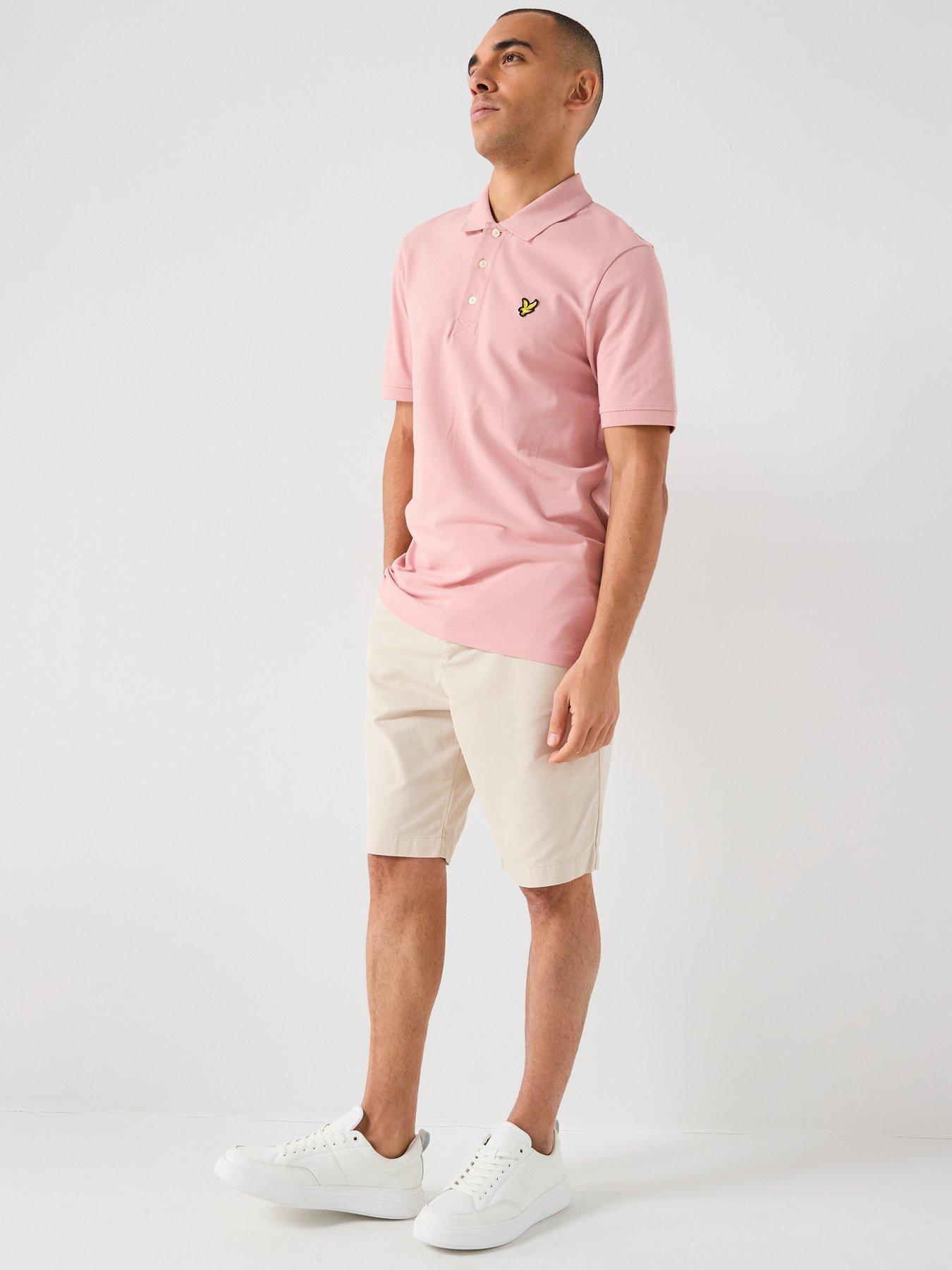 lyle-scott-essentials-plain-polo-shirt-pinkback